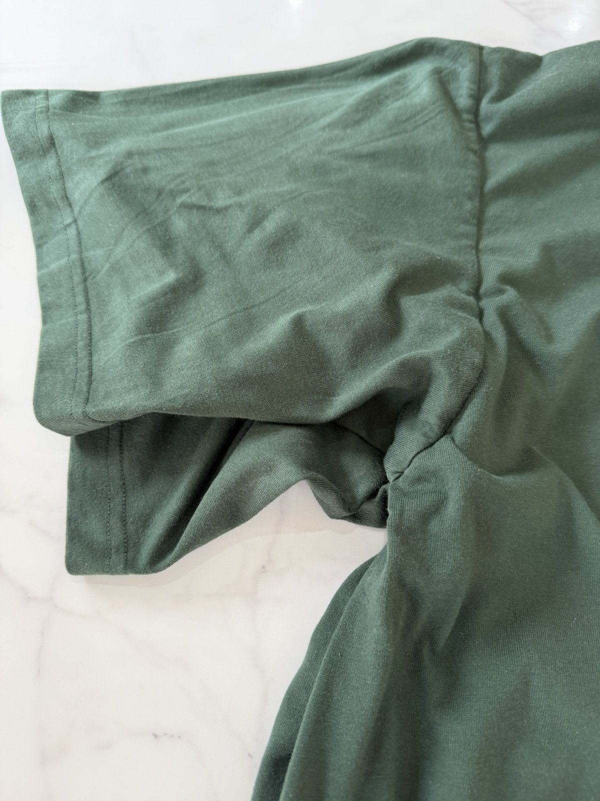 Balenciaga Balenciaga Double Sleeve Layered T-Shirt Green Double Collar Size US M / EU 48-50 / 2 - 5 Thumbnail