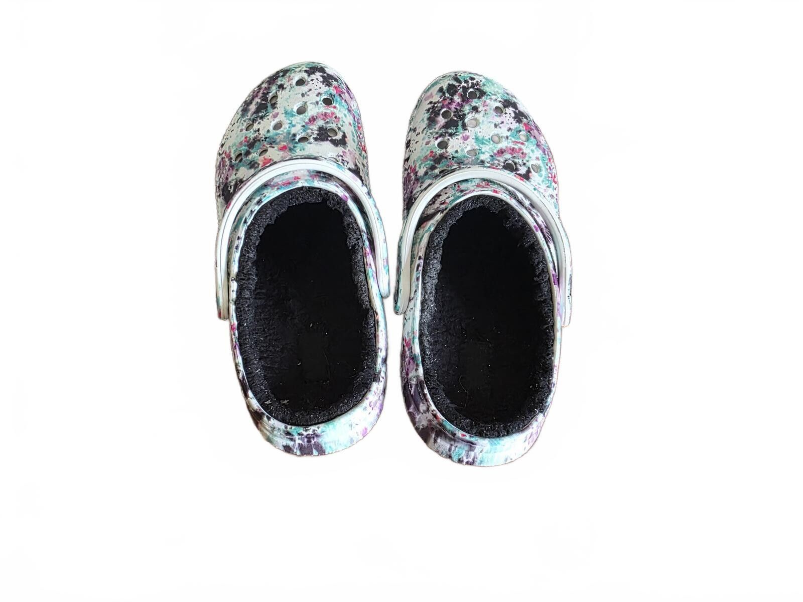 Crocs Crocs Classic TieDye Pattern Clogs Fleece Lining White M7 W9 Size US 9 / IT 39 - 7 Thumbnail