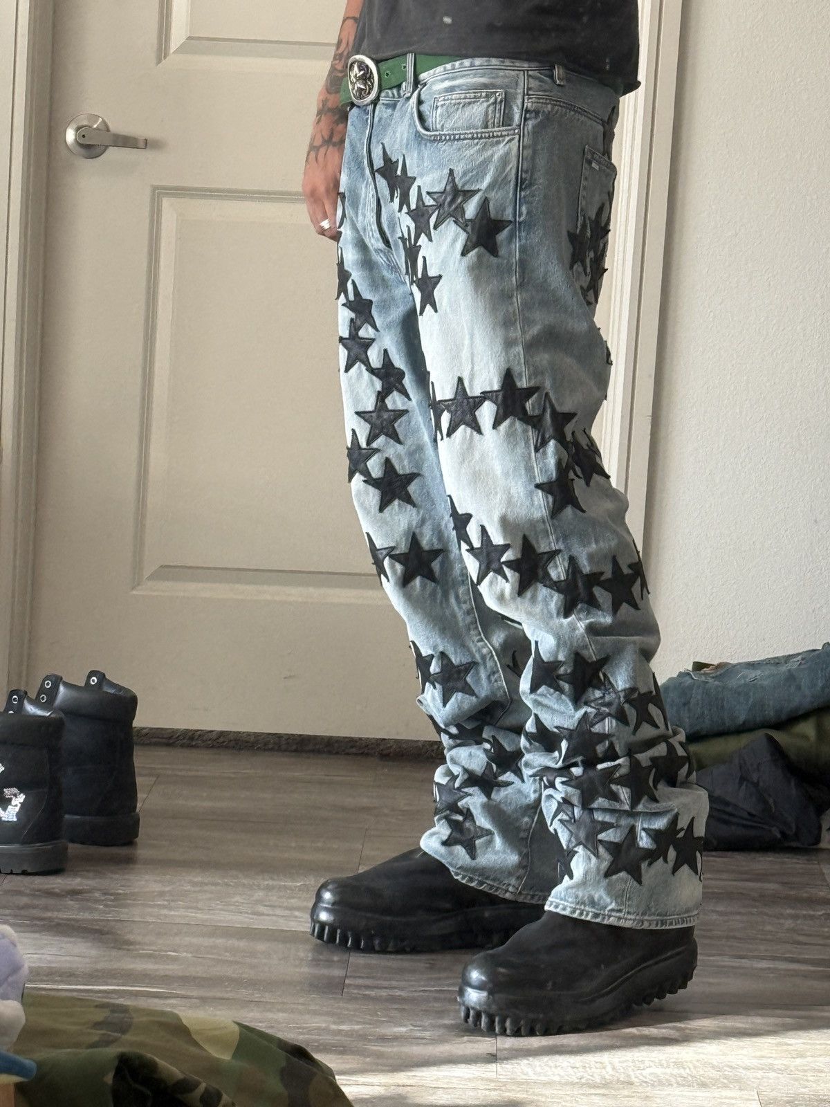 Amiri amiri flooded star patch jeans Size US 38 / EU 54 - 11 Thumbnail