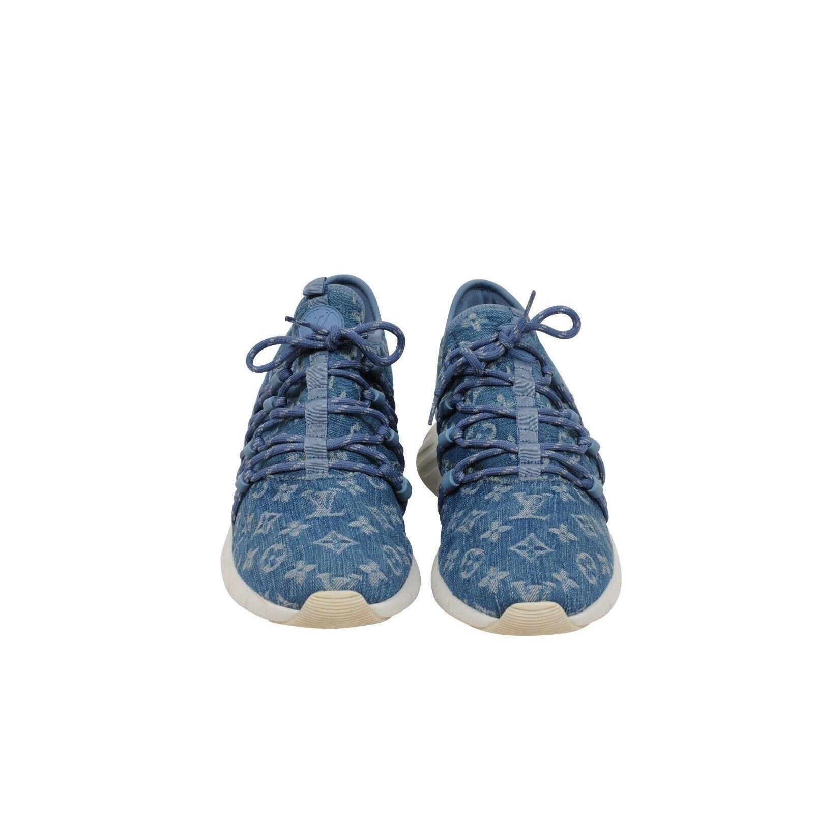 Louis Vuitton Blue Denim Fastlane Sneakers - 01911 Size US 8.5 / EU 41-42 - 2 Thumbnail