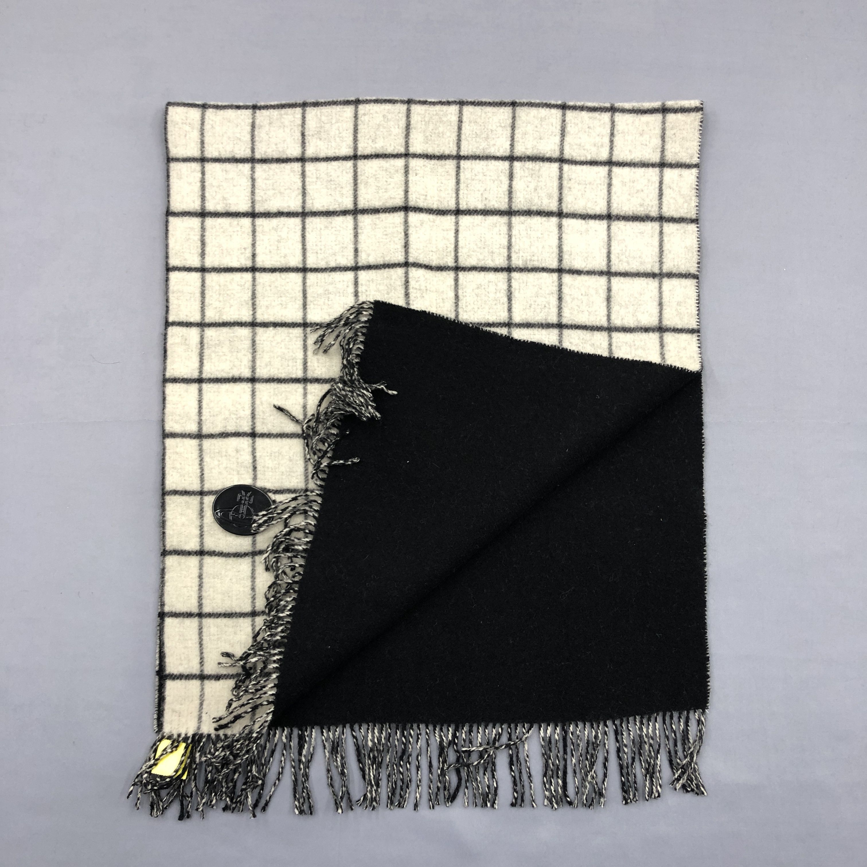 Japanese Brand Vintage Vivienne Westwood Scarf Muffler Orbs Wool Scarves. Size ONE SIZE - 6 Thumbnail