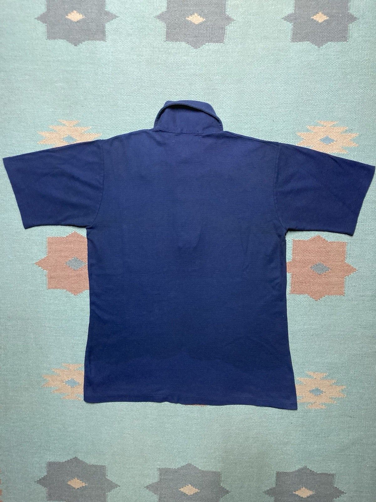 Vintage 70s polo shirt boating chris craft jacquard knit blue small Size US S / EU 44-46 / 1 - 6 Thumbnail