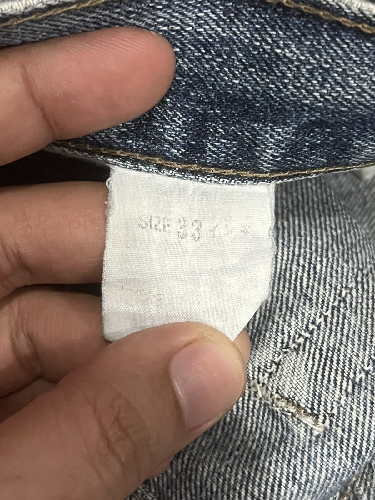 Levi's Vintage Levi’s 533 Blue Faded Washed Distress Straight Jeans Size US 33 - 19 Thumbnail