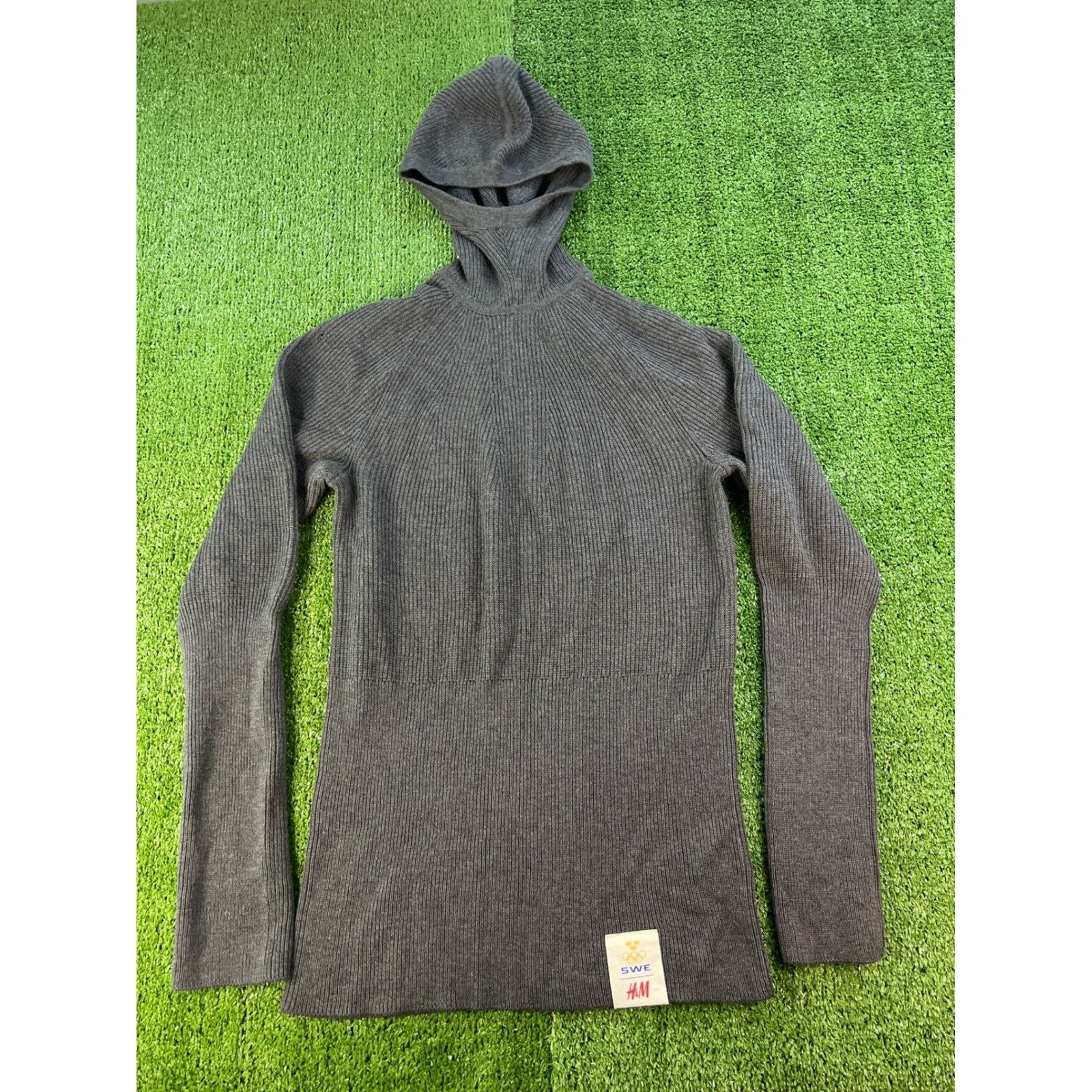 H&M H&M Team Sweden Turtleneck Hooded Knit Sweater MD Size US M / EU 48-50 / 2 - 1 Thumbnail