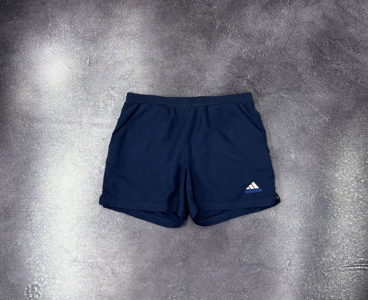 Adidas Vintage 90s Adidas Retro Hype Navy Blue Shorts Size US 36 / EU 52 - 1 Thumbnail