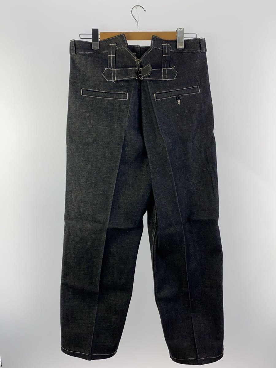 Y's for Men × Yohji Yamamoto Contrast Stitch Wide Leg Denim Jeans Size US 33 - 2 Thumbnail