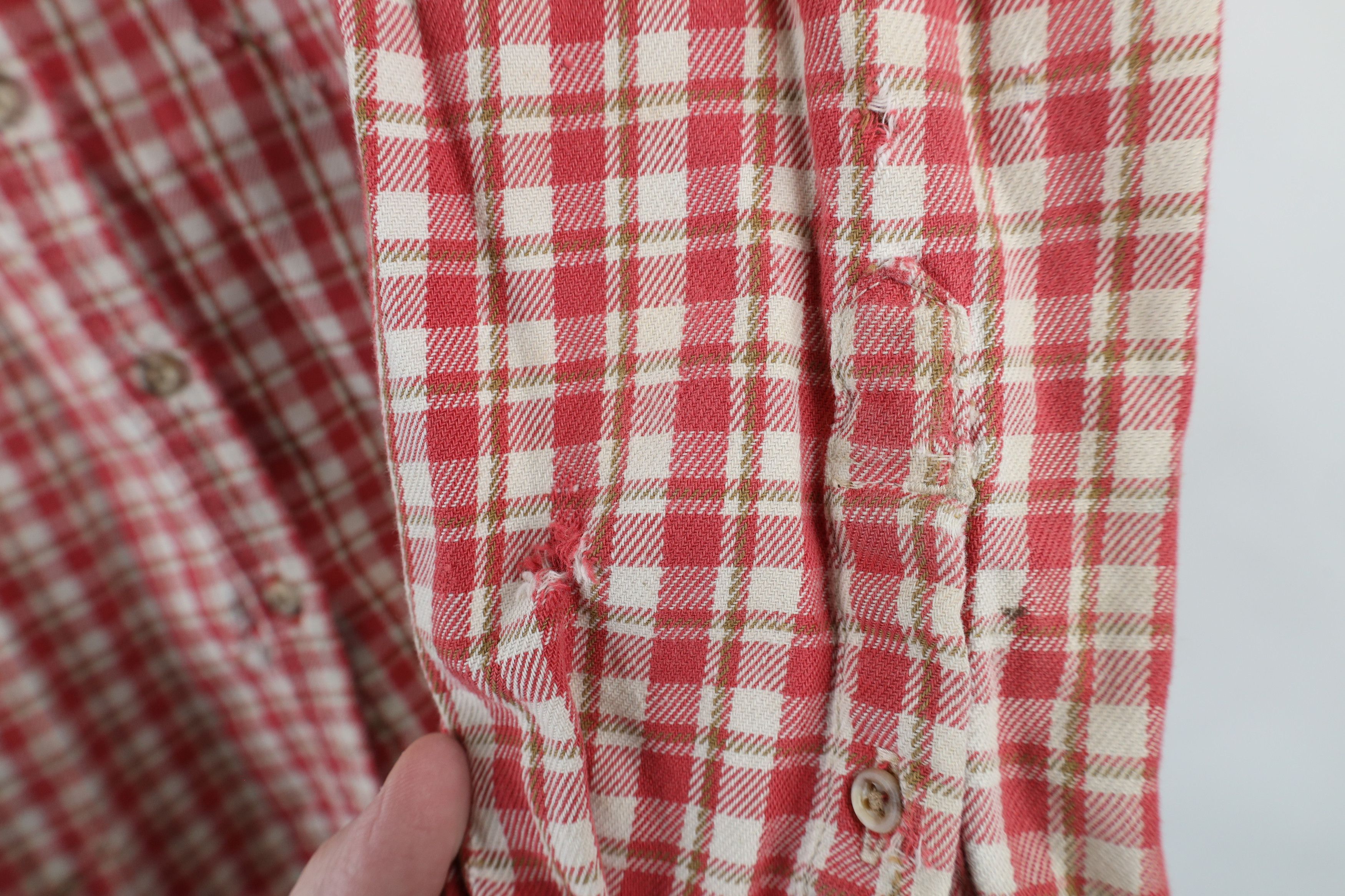 Ariat × Vintage Ariat FR Fire Flame Resistant Flannel Work Button Shirt Size M / US 6-8 / IT 42-44 - 13 Thumbnail