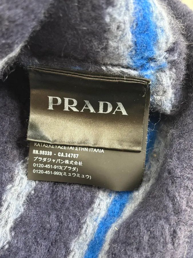 Prada AW2019 Prada Striped Wool Blue Sweater Size US S / EU 44-46 / 1 - 9 Thumbnail