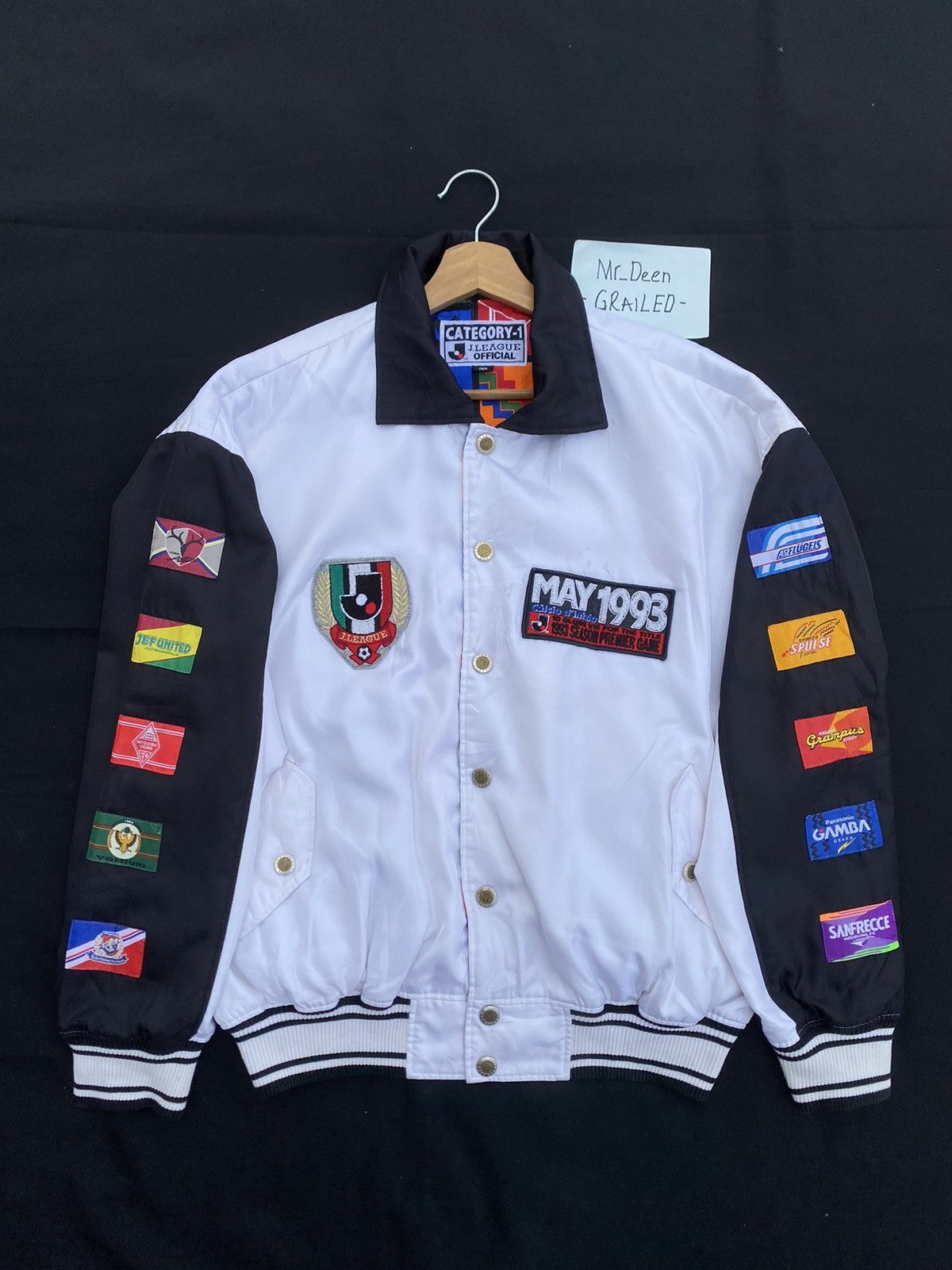 Japanese Brand Vtg 93s J.League Inaugural Seasons Reversible Bomber Jacket Size US L / EU 52-54 / 3 - 1 Thumbnail