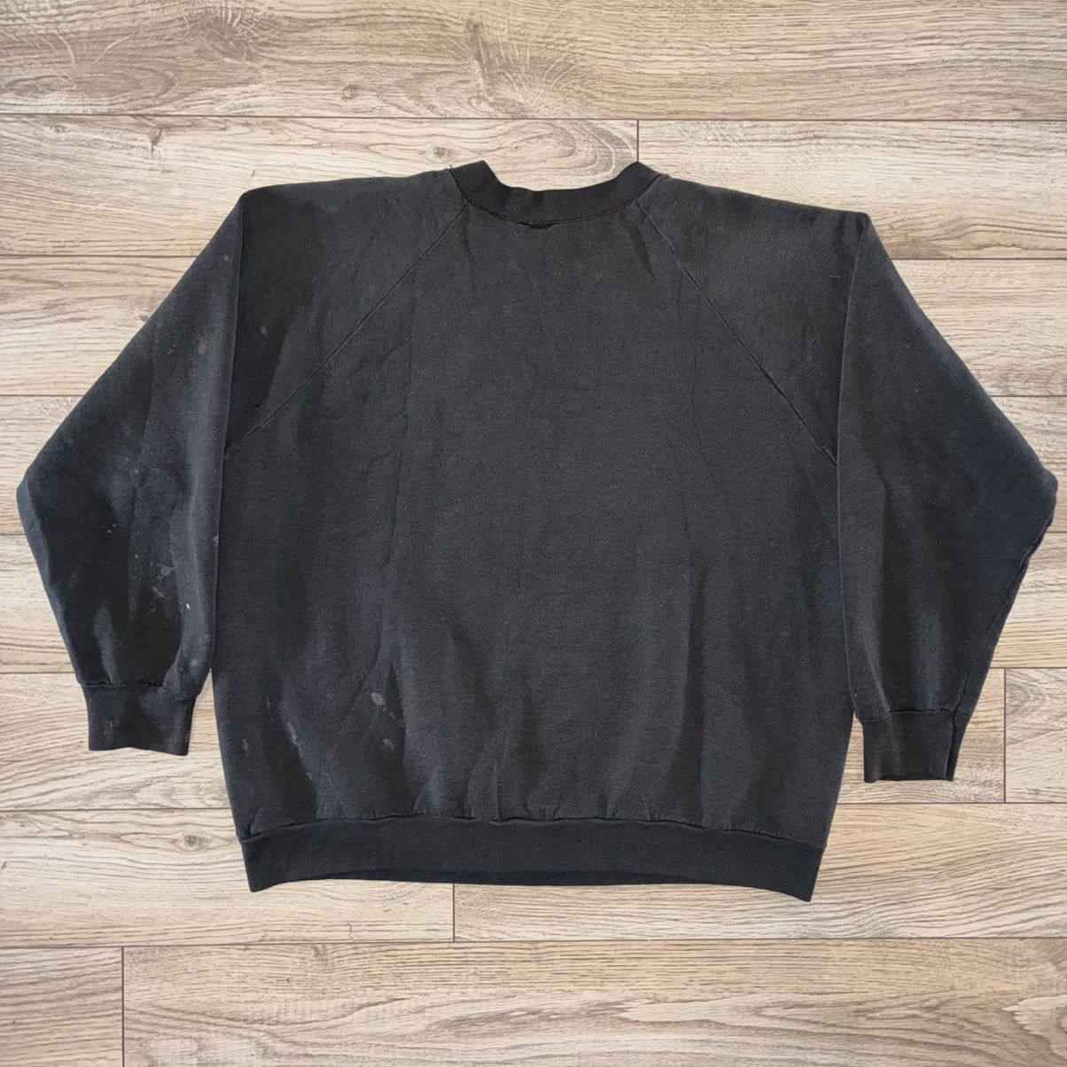 Other 80s blank Black crewneck sweatshirt distressed Size US M / EU 48-50 / 2 - 2 Thumbnail