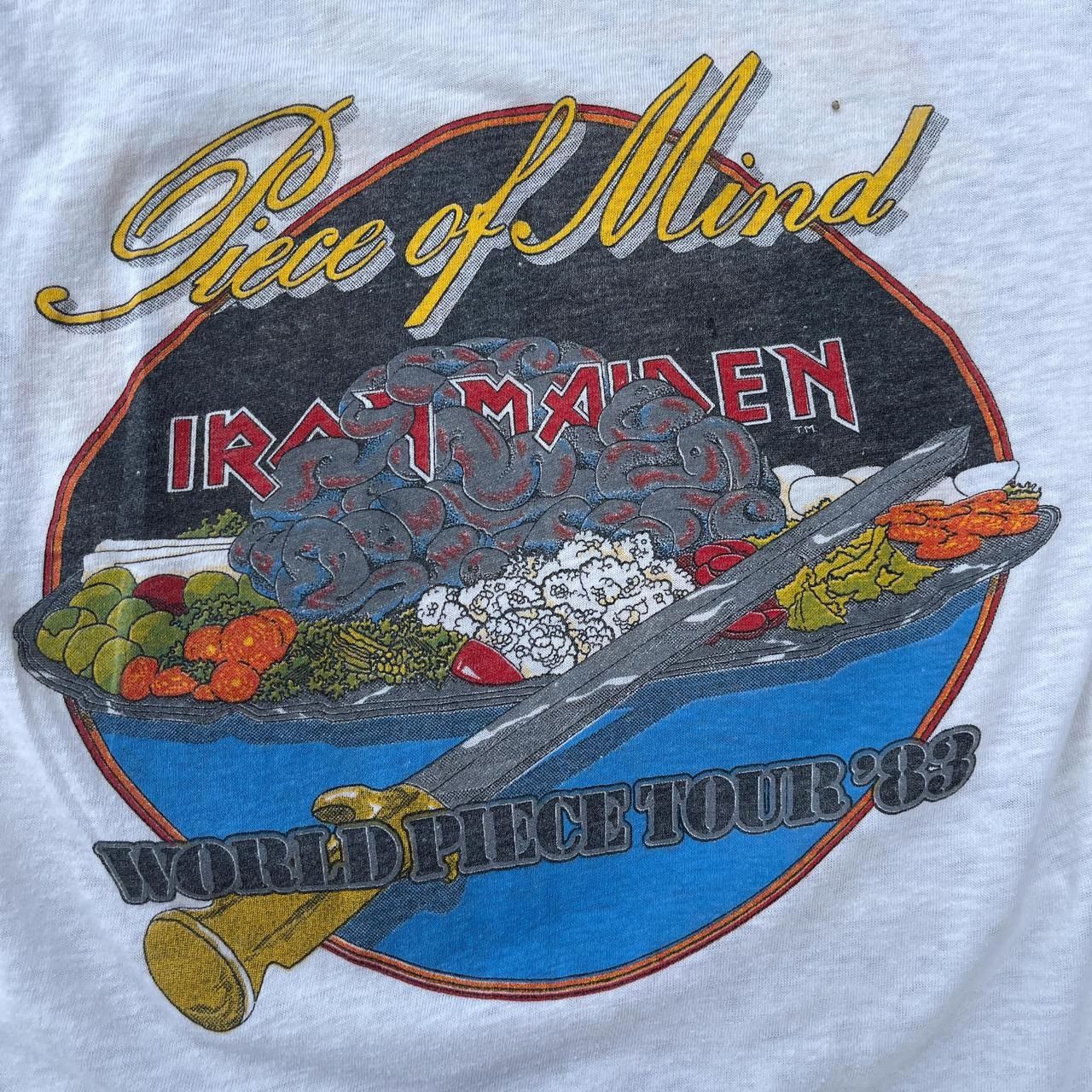 Vintage Vintage 1983 Iron Maiden piece of mind raglan baseball tee Size US S / EU 44-46 / 1 - 6 Thumbnail