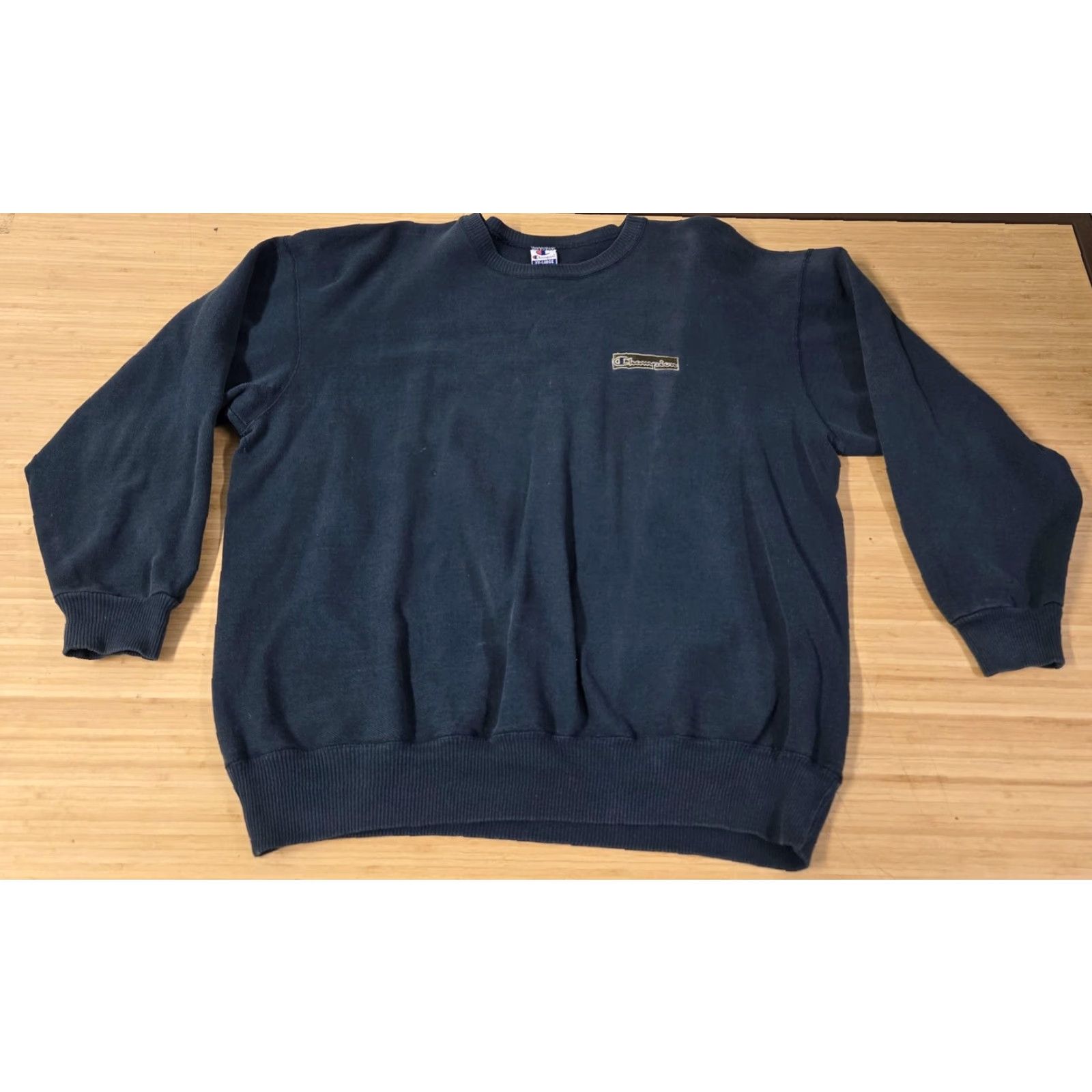Champion VINTAGE Champion Sweatshirt Mens 2XL Green Crewneck Small Logo Made in USA 90s Size US XXL / EU 58 / 5 - 2 Thumbnail