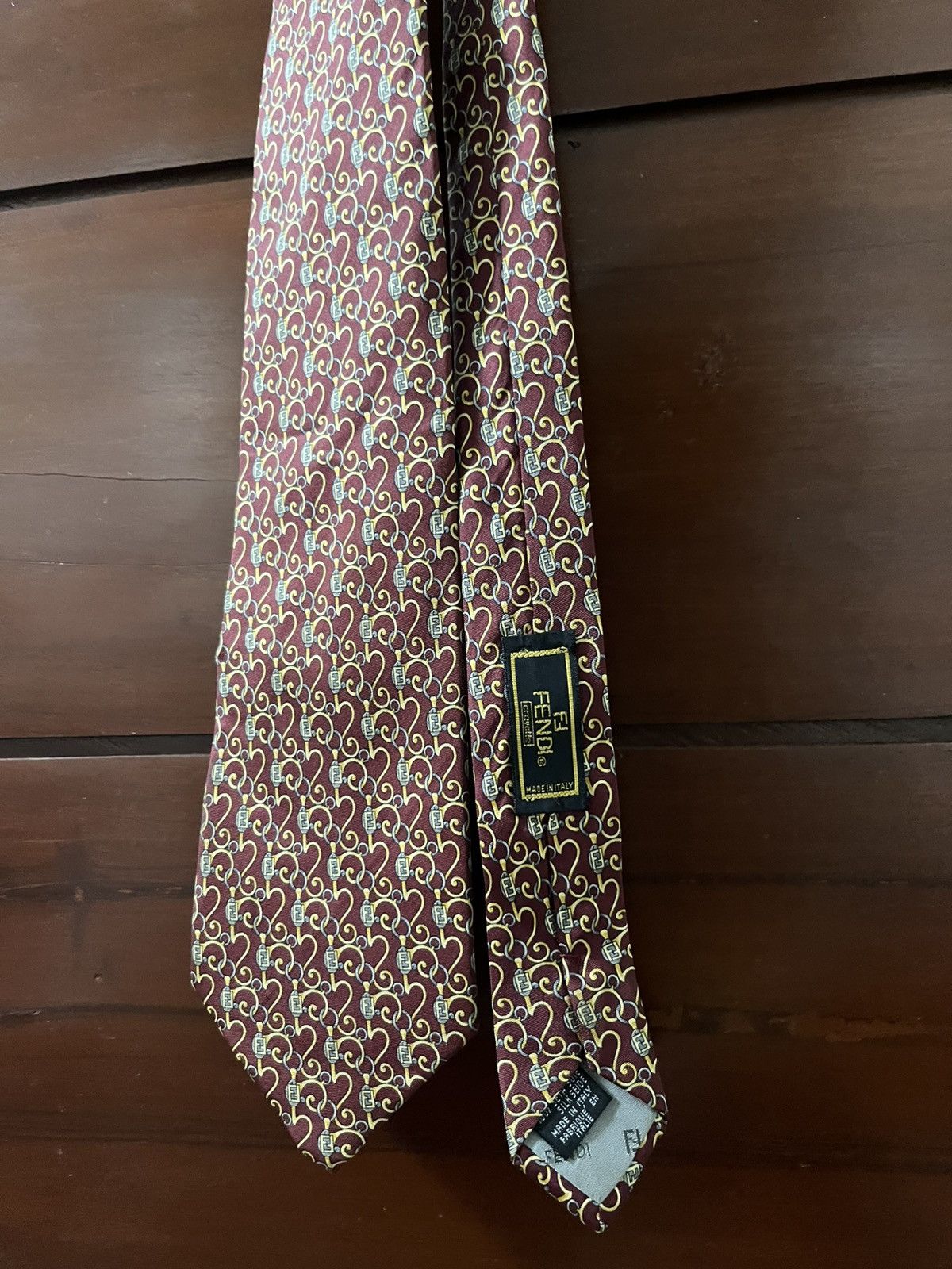Fendi Vintage Fendi Neck tie monogram Size ONE SIZE - 2 Thumbnail
