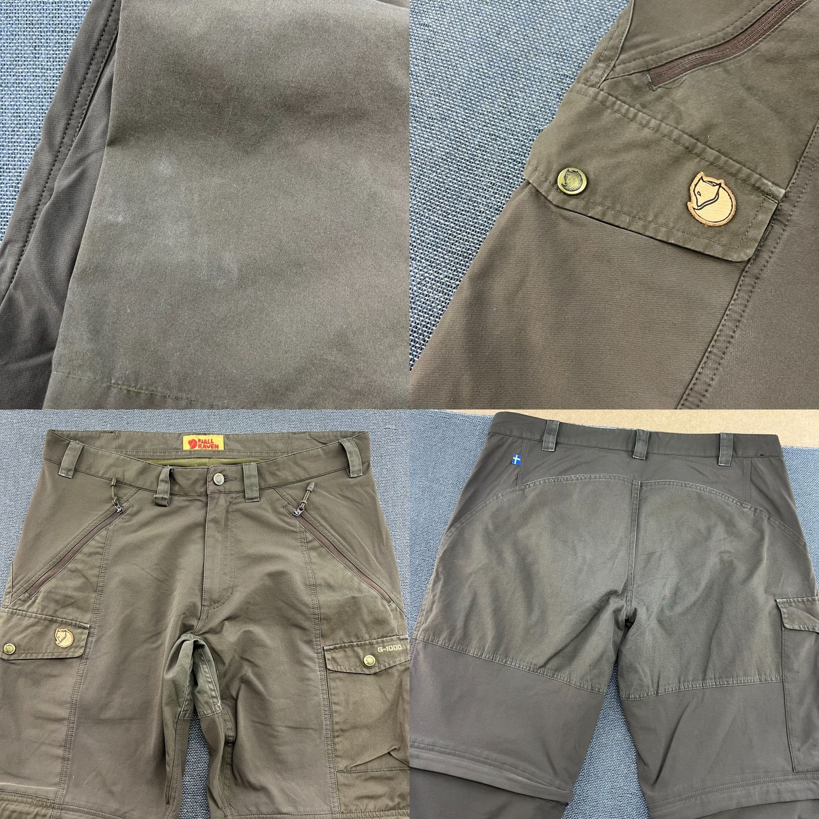 Vintage Fjällräven Abisko Zip Off Trousers Mens Pants EU 52 Outdoor G-1000 Brown Track Pants Mens EU 52 Brown Size US 36 / EU 52 - 8 Thumbnail