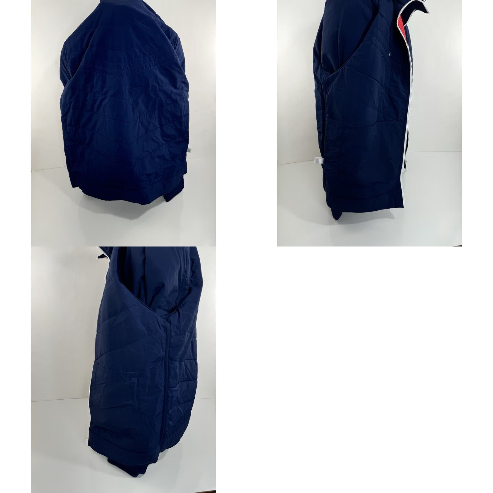 Vintage Criquet Jacket Striped Quilted Nylon Ski Embroidered M Blue Red White CQ60 Boys Mens Size US M / EU 48-50 / 2 - 8 Thumbnail