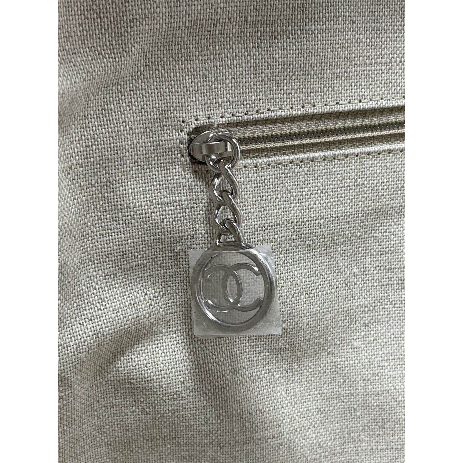 Chanel 22S CHANEL Deauville Small Grey Blue mixed Fibers Tote Bag Size ONE SIZE - 12 Thumbnail