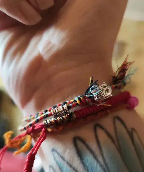 Other Buddhist Bracelet Gothic Tibetan Punk Religious Beads Size ONE SIZE - 2 Thumbnail