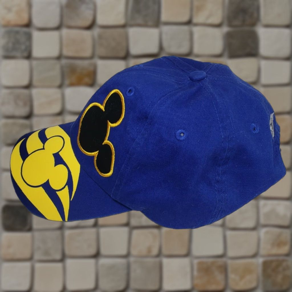 Disney Disney Mickey Mouse Strapback Baseball Hat Cap - Unisex Adults, Adjustable, Twill, Cotton, Multicolor, 90s Logo, Disney Oceaneer Cruises Size ONE SIZE - 1 Thumbnail