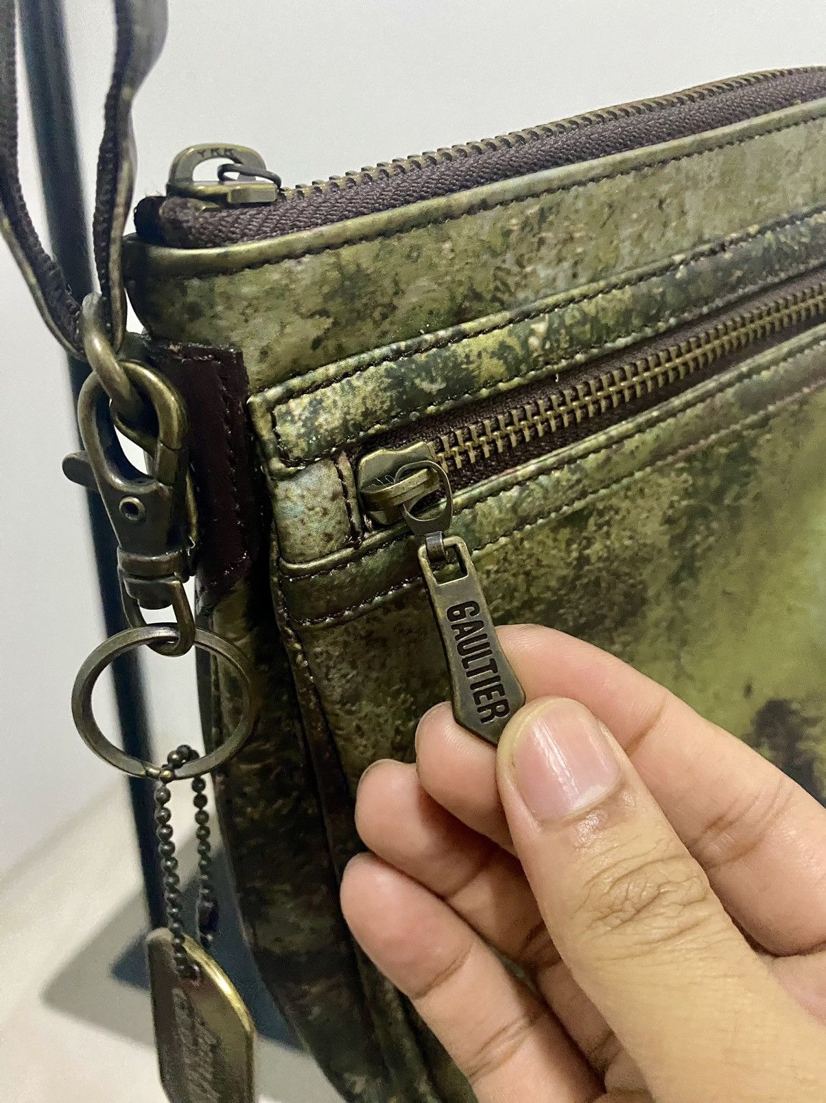 Jean Paul Gaultier Vintage 90s Jean Paul Gaultier Cyber rusty Sling bag Size ONE SIZE - 6 Thumbnail