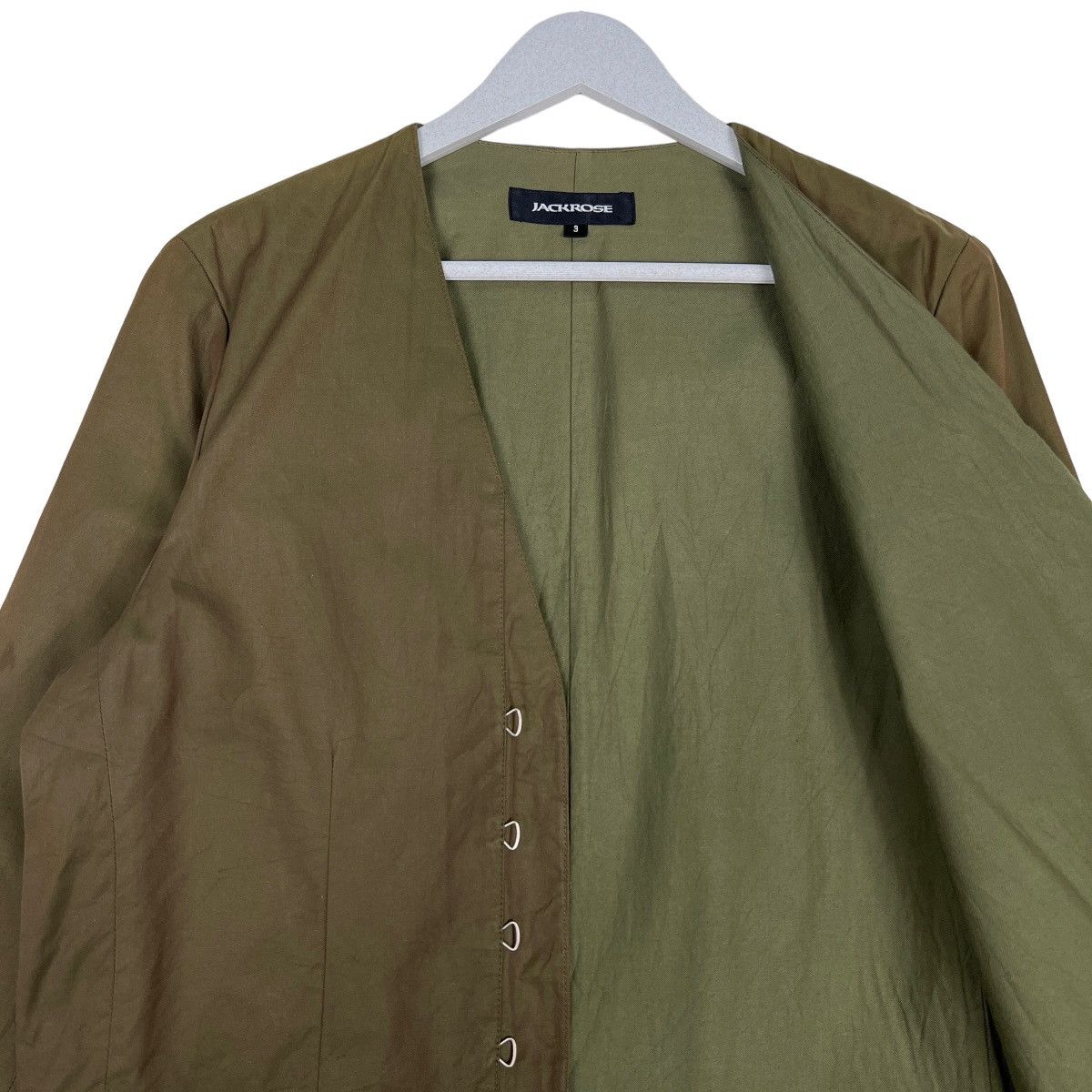 JACKROSE 🔥 JACK ROSE VNECK CARDIGAN KHAKIS JACKET Size US M / EU 48-50 / 2 - 11 Thumbnail