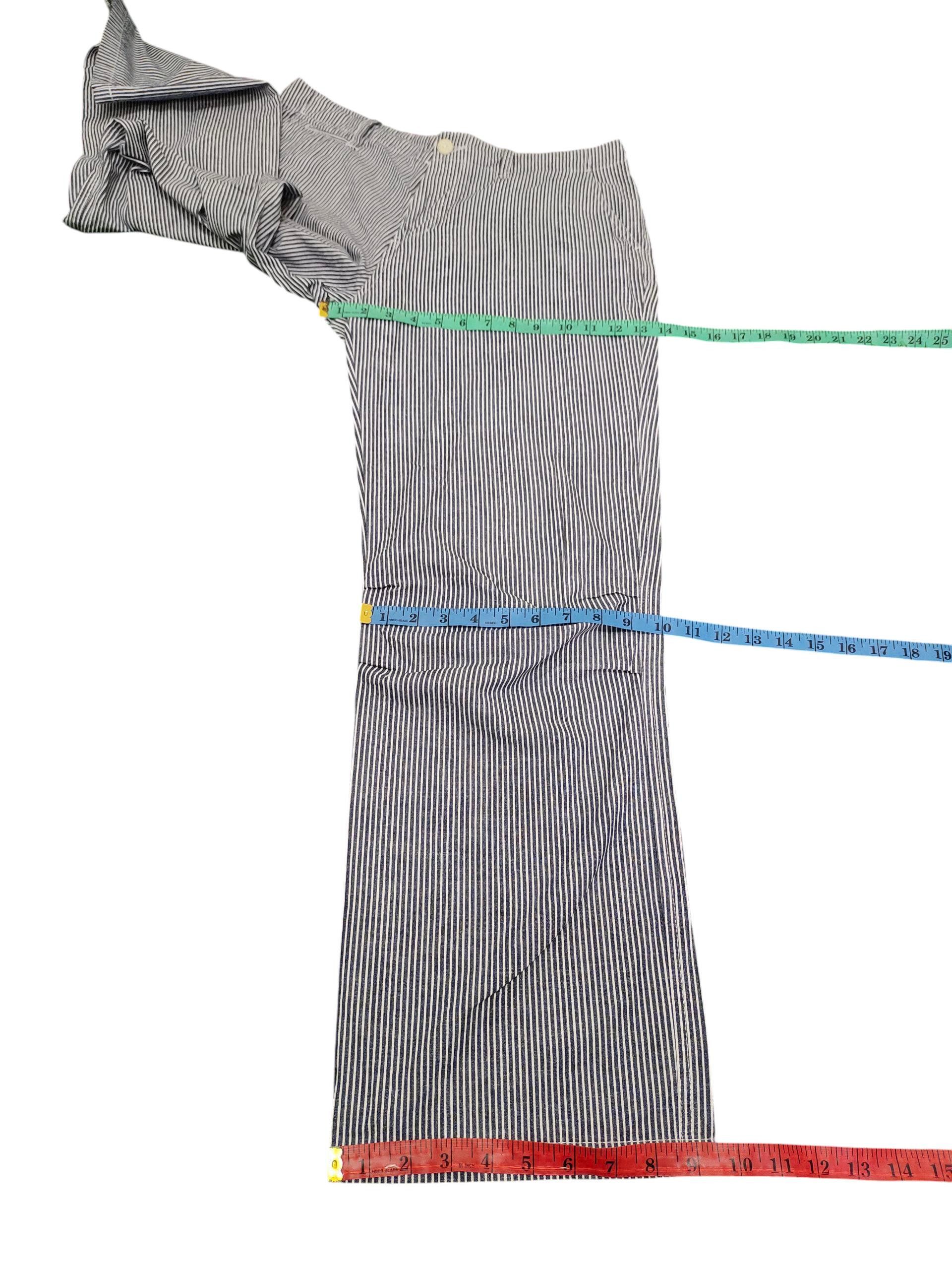 Comme des Garcons × Undercover Vintage Global Work Hickory Stripe Workwear Pants Loose Fit Size US 34 / EU 50 - 8 Thumbnail