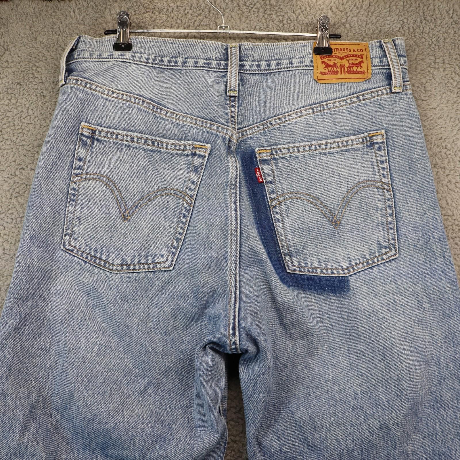 Levi's Levis Ribcage Straight Ankle Jeans Women 32x27 (25) Distress Size 32" / US 10 / IT 46 - 3 Thumbnail