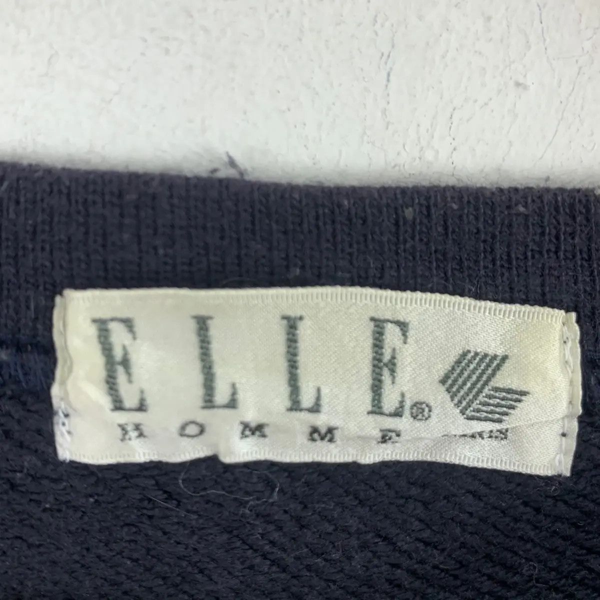 Vintage Vintage 90’ ELLE MAGAZINE HOMME Collection Flag Sweatshirt Size US XL / EU 56 / 4 - 5 Thumbnail