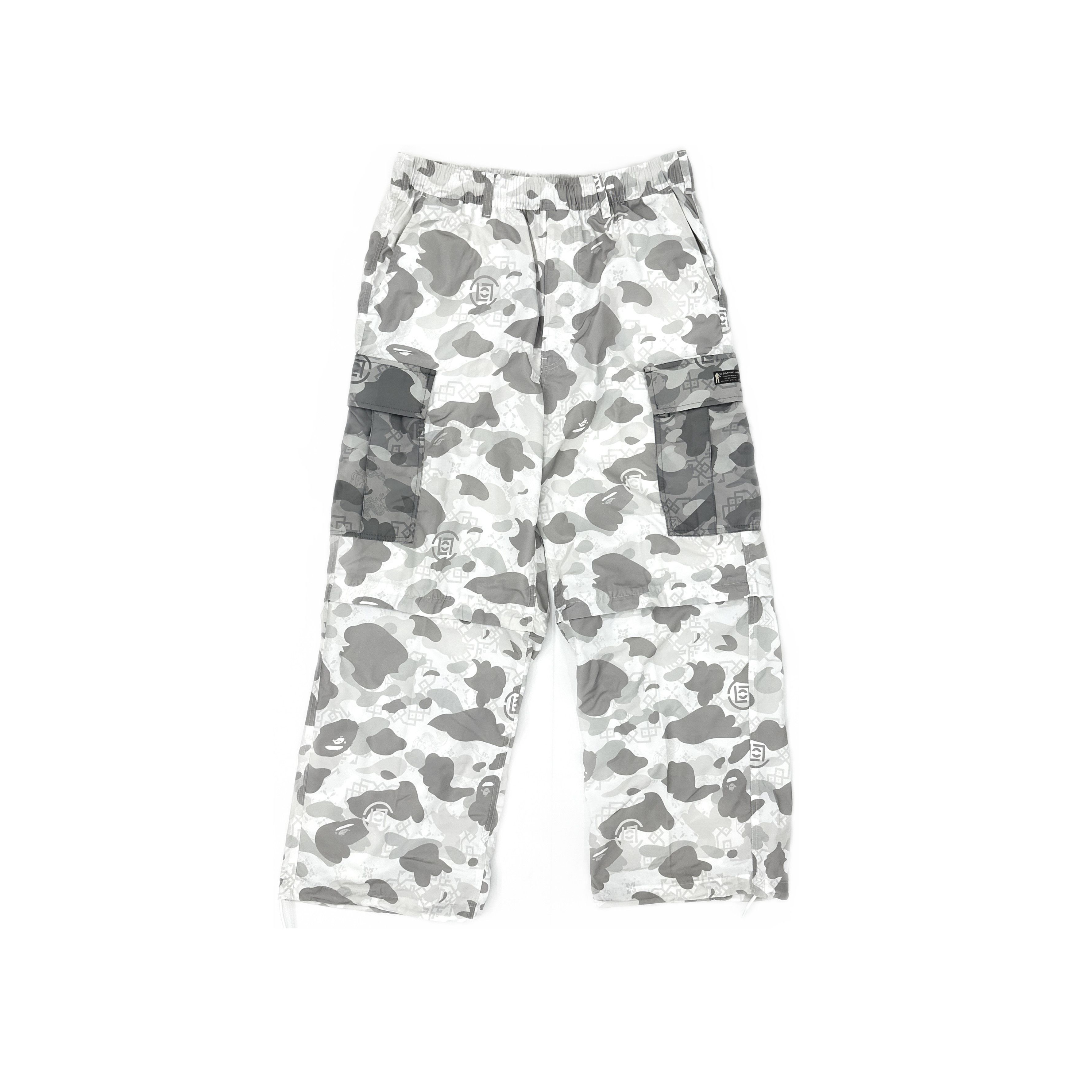 Bape A BATHING APE x CLOT Camo Cargo Pants Size XL Size US 36 / EU 52 - 1 Thumbnail