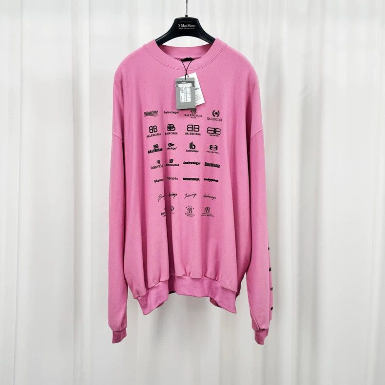 Balenciaga Balenciaga Logo Print Sweatshirt Size US XXL / EU 58 / 5 - 1 Thumbnail
