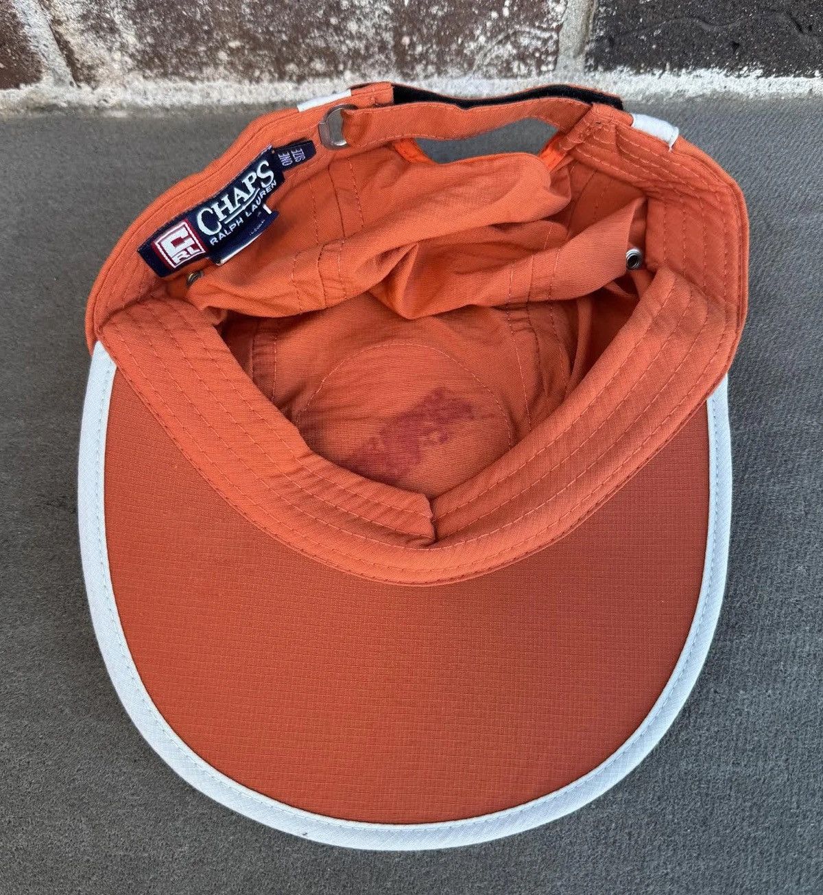 Chaps Ralph Lauren Vintage Chaps Ralph Lauren Orange Nylon Hat Size ONE SIZE - 2 Thumbnail