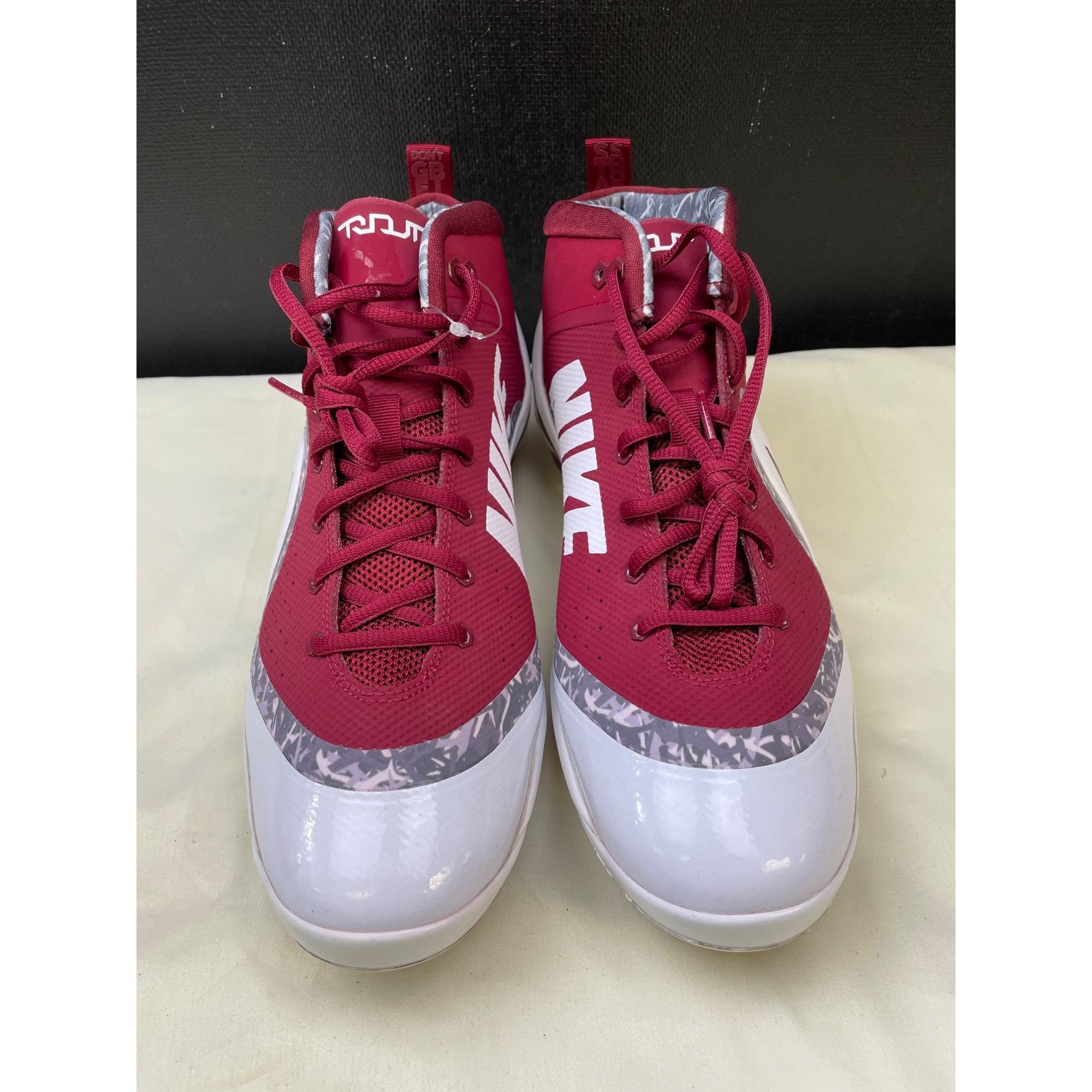 Nike Nike Force Zoom Trout Men's Red/White Shoes/ Cleats Size 12 Size US 12 / EU 45 - 2 Thumbnail