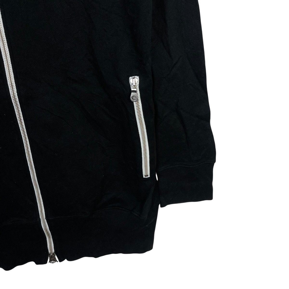 monkey time Monkey Time Long Zip Hoodie Black Minimal Japanese Size US S / EU 44-46 / 1 - 5 Thumbnail