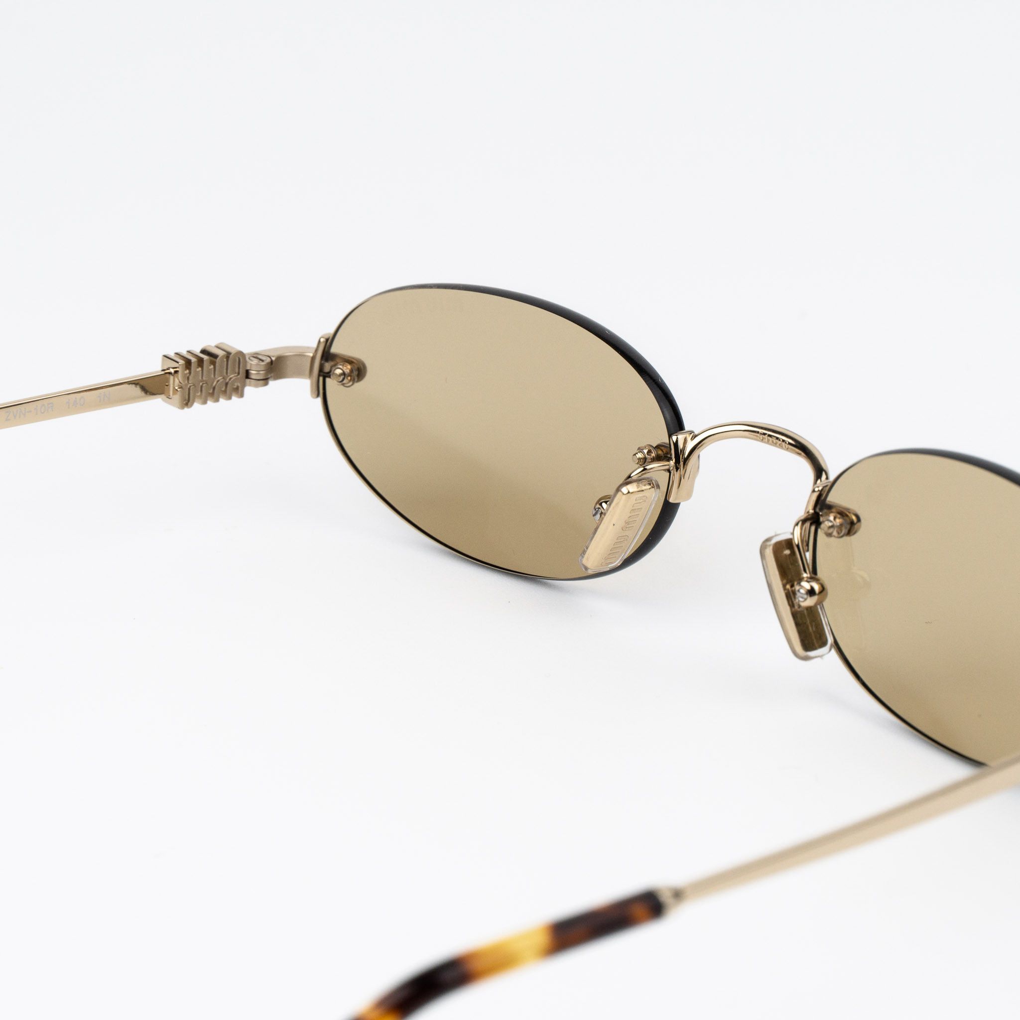 Miu Miu Miu Miu Women Sunglasses Oval MUA54S ZVN10R NEW AUTHENTIC Size ONE SIZE - 8 Thumbnail
