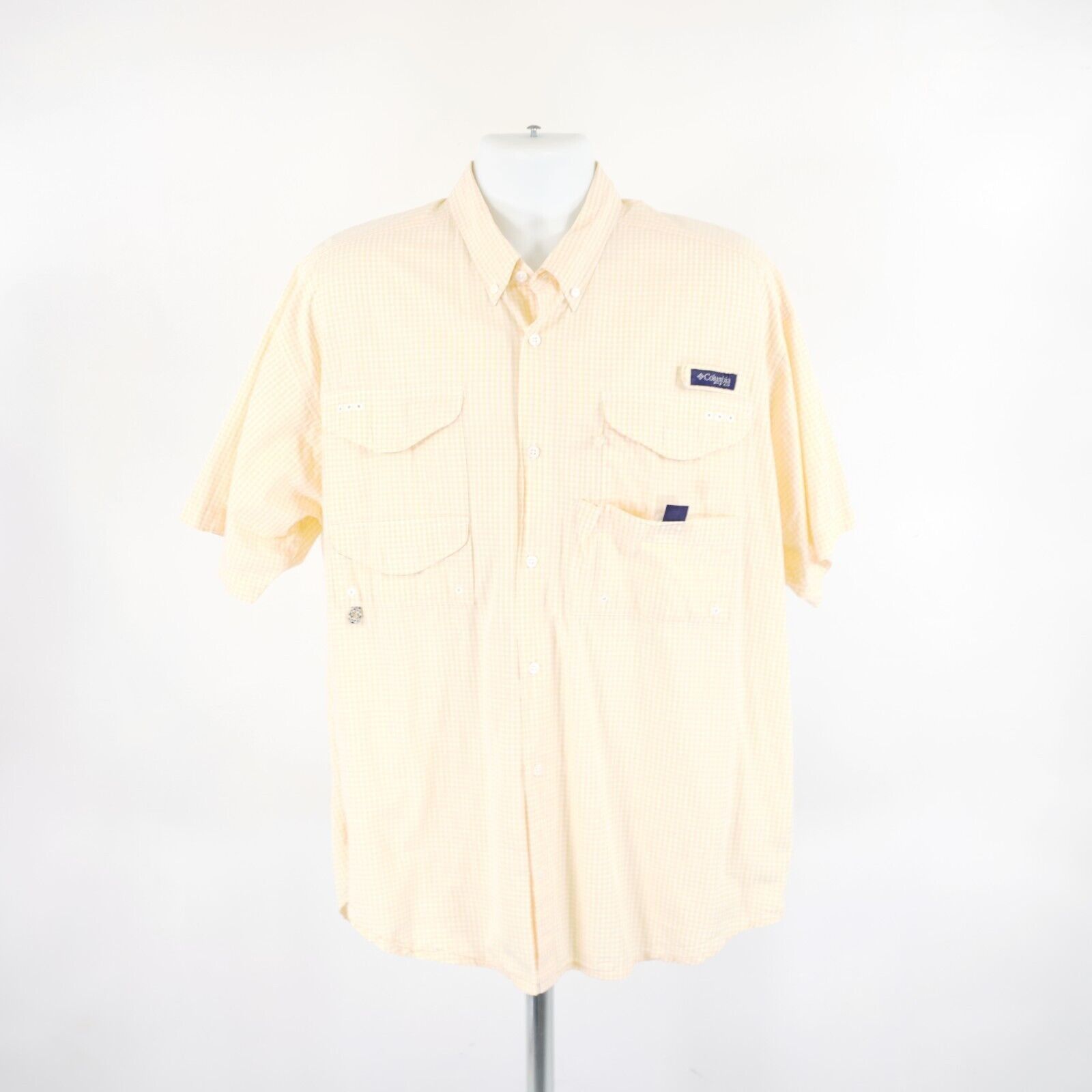Columbia Columbia PFG 2XL Omni-Shade Super Bonehead Yellow Check Vent Size US XXL / EU 58 / 5 - 4 Thumbnail