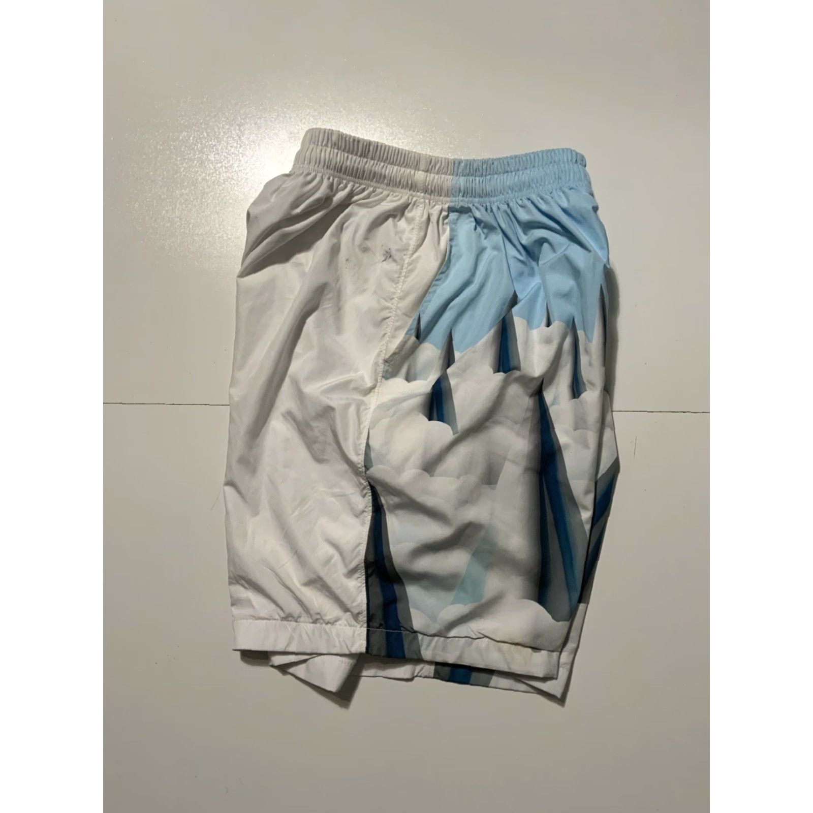 Vintage Keenkeee Keenkee Stalagmite Thorn Cloud Polyester Swim Trunk Board Shorts Sz. L Blue Mens Board Shorts Lined Swim Bottoms Stained Pre-owned Size US 33 - 4 Thumbnail