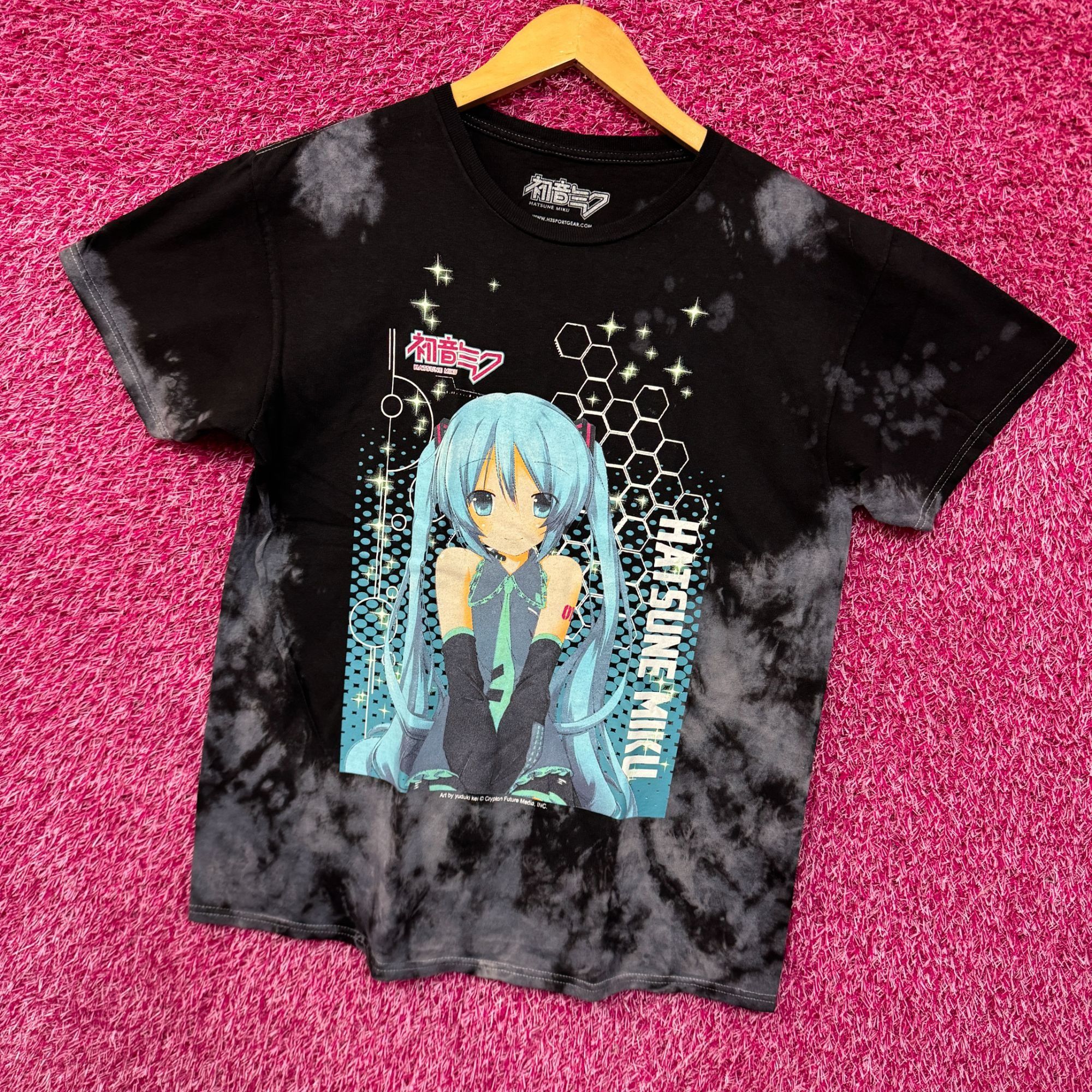 Anime Hatsune Miku The Virtual Idol Chibi Style Anime Bleach Dye M Size US M / EU 48-50 / 2 - 3 Thumbnail