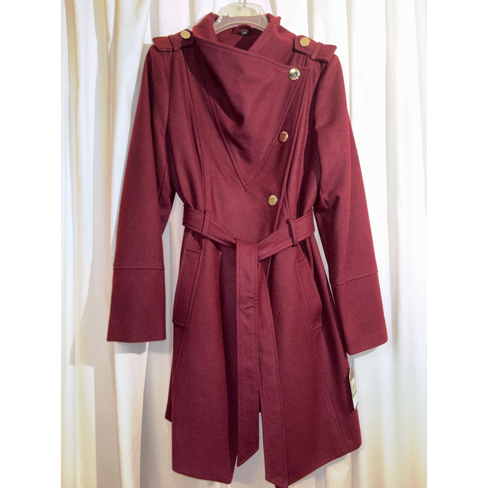 Guess NWT Guess Belted Wool Trench Coat - Size Large Size L / US 10 / IT 46 - 5 Thumbnail