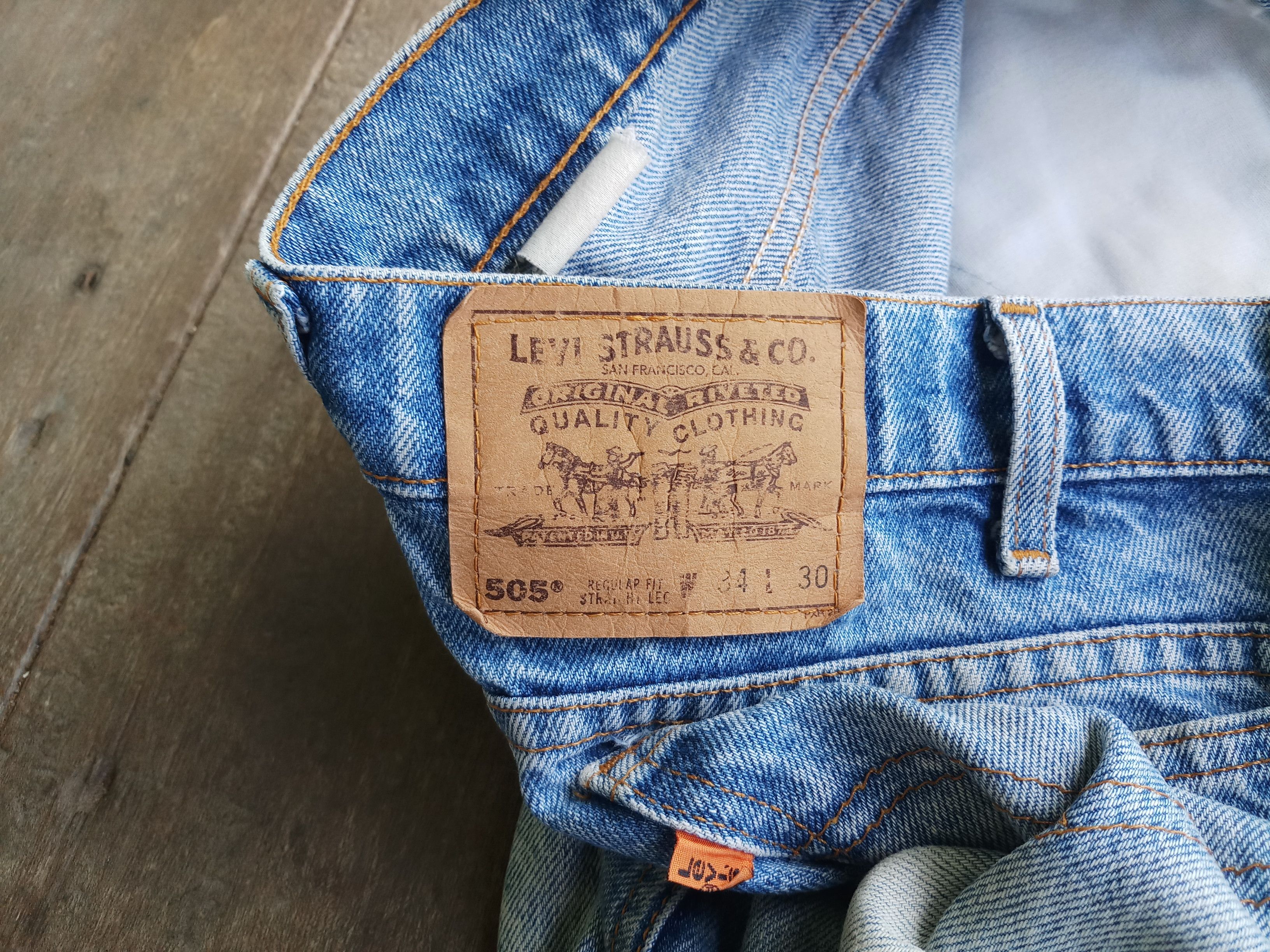 Levi's Vintage levis 505 orange tab W34 L30,levis denim ,retro Size US 34 / EU 50 - 9 Thumbnail