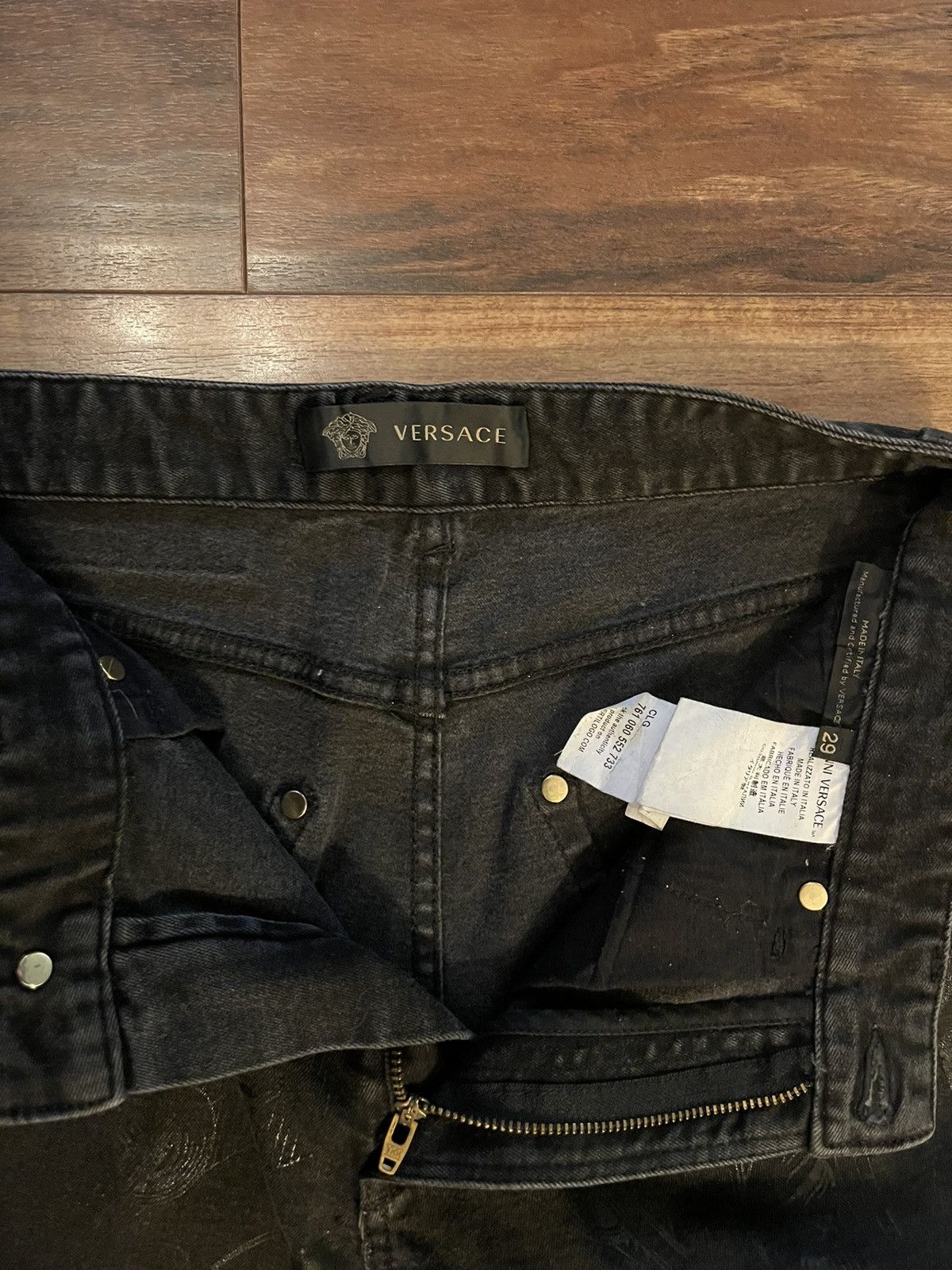 Versace Black Denim Jeans