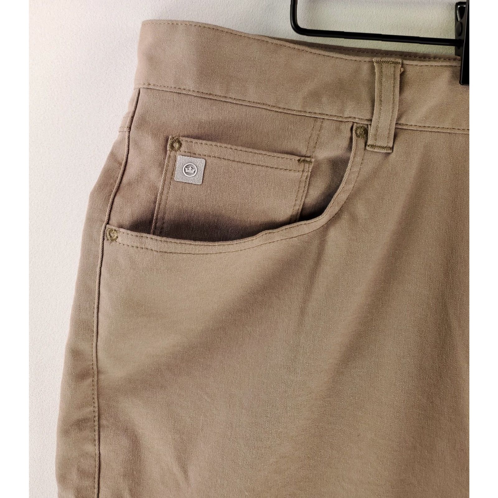 Peter Millar Peter Millar Pants Chino Brown 43x32 Regular Mens 42x32 EB66 Performance Brown Size US 43 - 2 Thumbnail