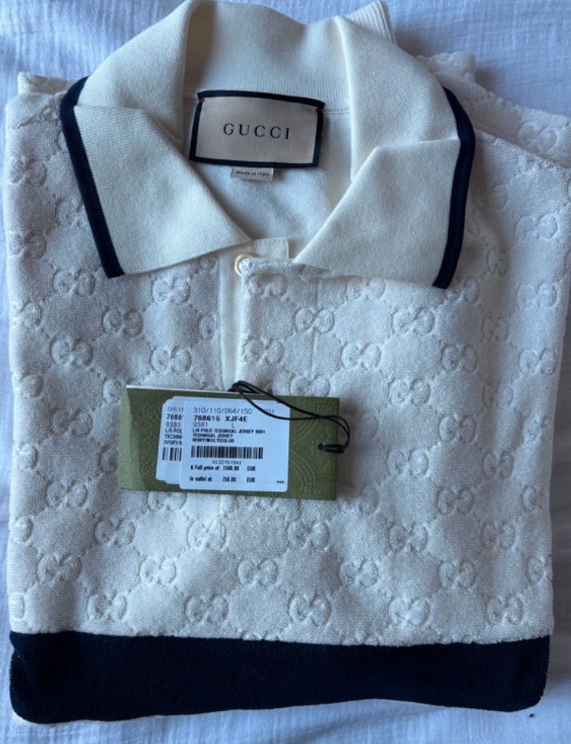 Gucci Polo Long GG jacquard Size US L / EU 52-54 / 3 - 2 Thumbnail