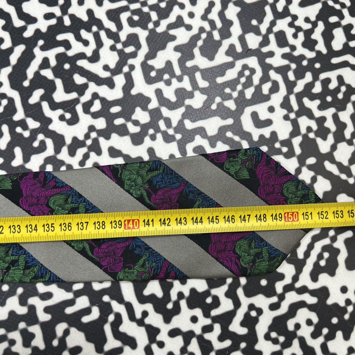 Hugo Boss Vintage 90s Hugo Boss Elephant Monogram Retro Silk Tie Size ONE SIZE - 9 Thumbnail