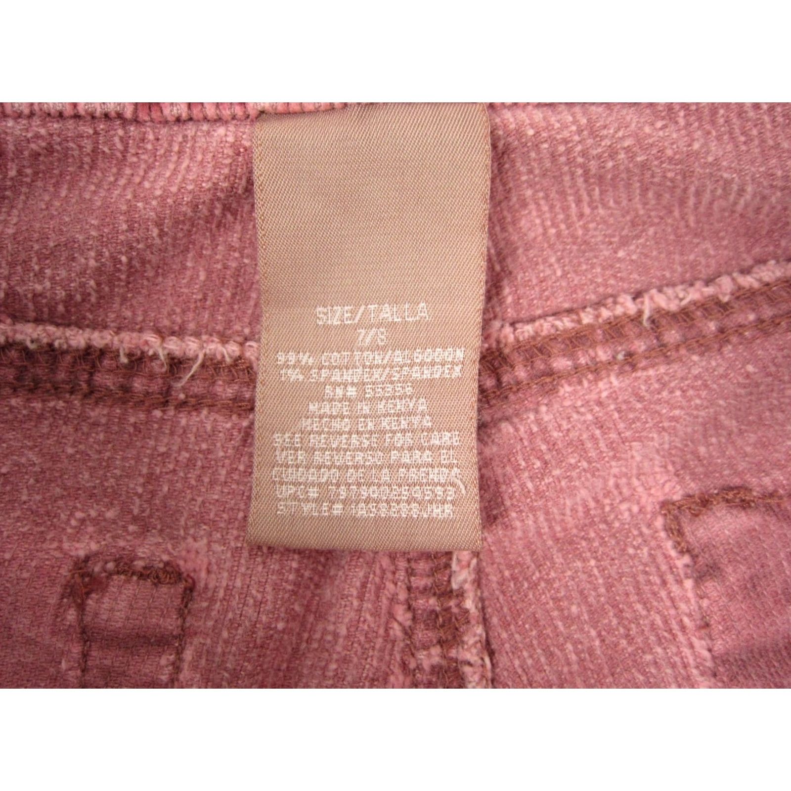 Vintage VINTAGE Squeeze Pants Missy 7/8 29 x 30 Pink Corduroy Flared Wide Leg 90s Bell Size 28" / US 6 / IT 42 - 7 Thumbnail