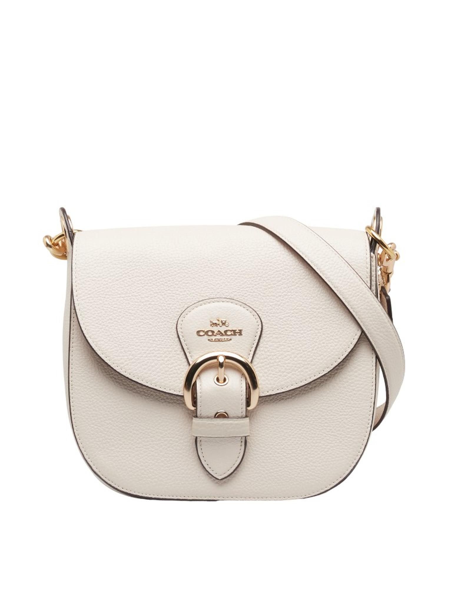 image of Coach Beige Leather Shoulder Bag In Sa Condition, Women's