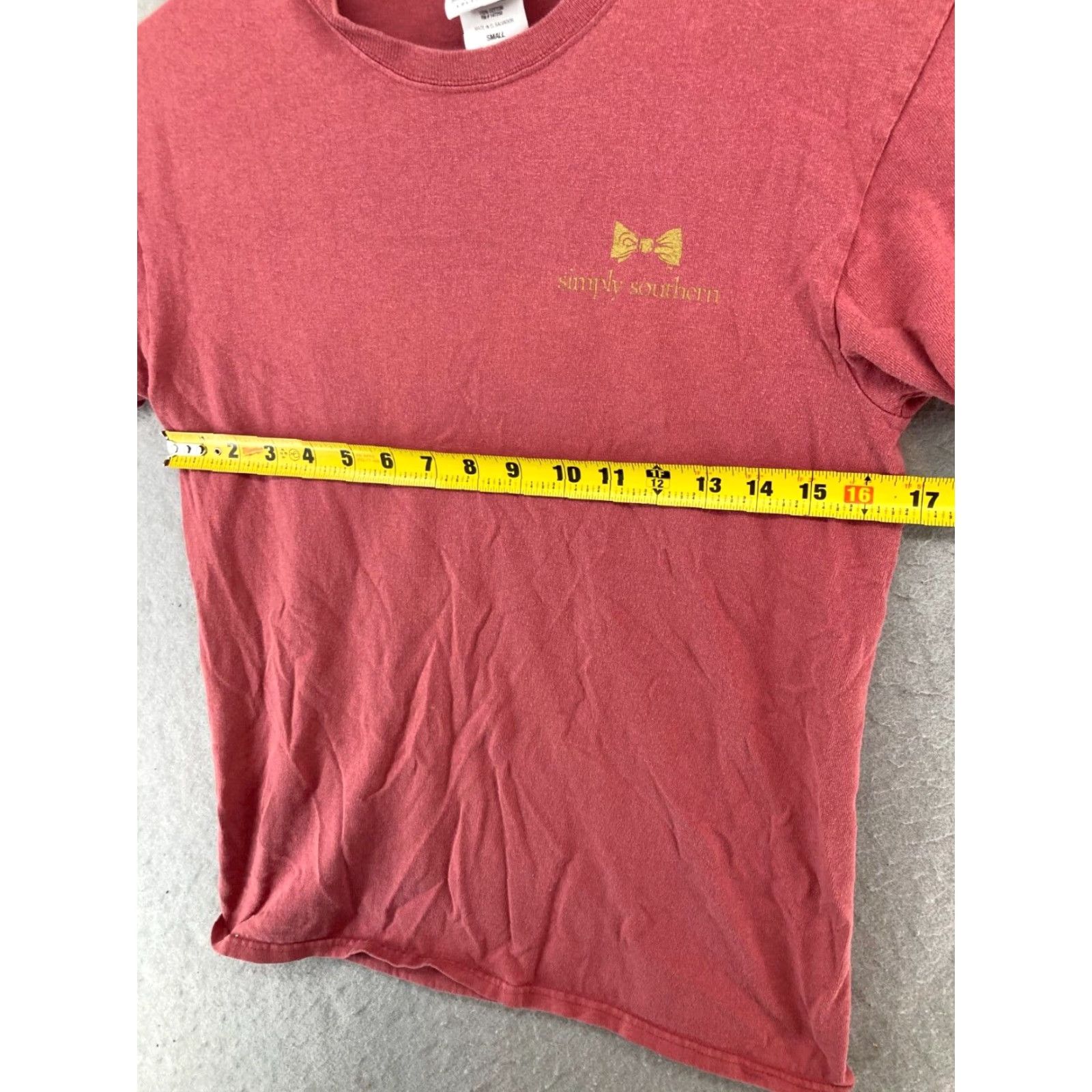 Vintage Simply Southern TShirt Womens Small Pink Floral Feather Faith Crew Neck Short Sleeve Casual Cotton Jersey Size S / US 4 / IT 40 - 3 Thumbnail