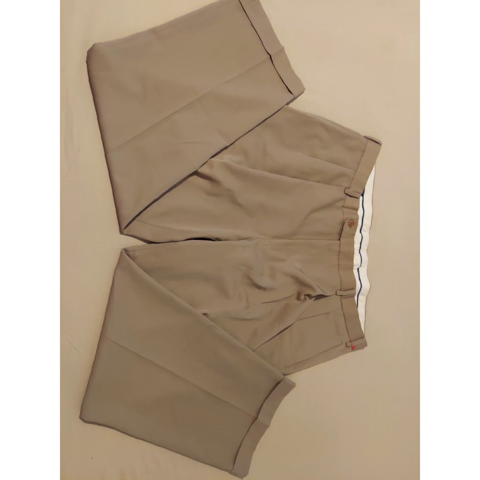 Brooks Brothers VINTAGE Brooks Brothers Mens Pants Dress Wool Khaki 42x30 Slim Chino Trousers Beige Mens Size US 42 / EU 58 - 3 Thumbnail