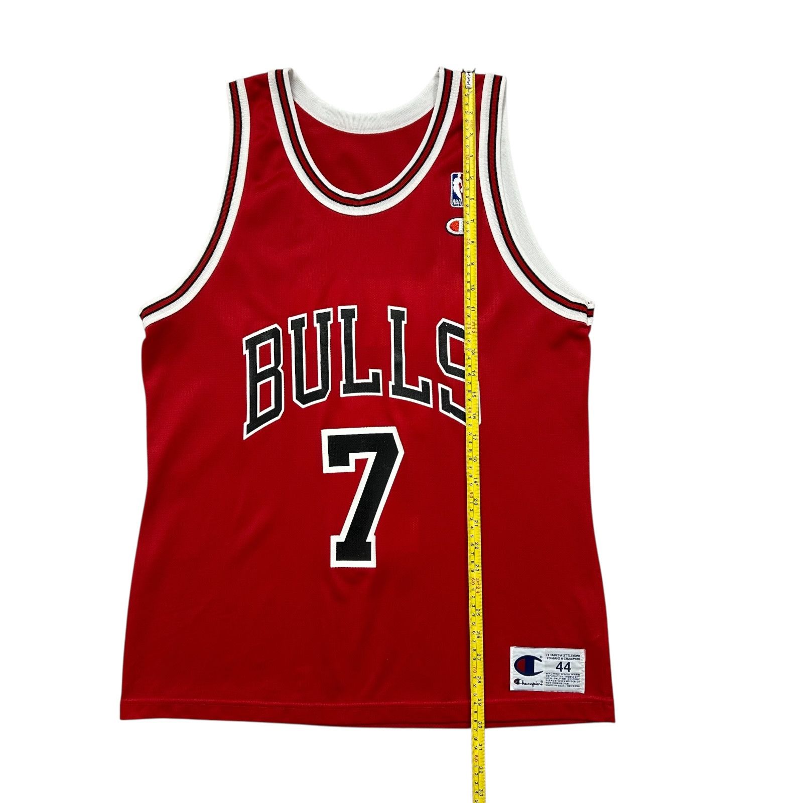 NBA VTG 90s NBA CHICAGO BULLS TONY KUKOC #7 CHAMPION JERSEY Size US L / EU 52-54 / 3 - 7 Thumbnail