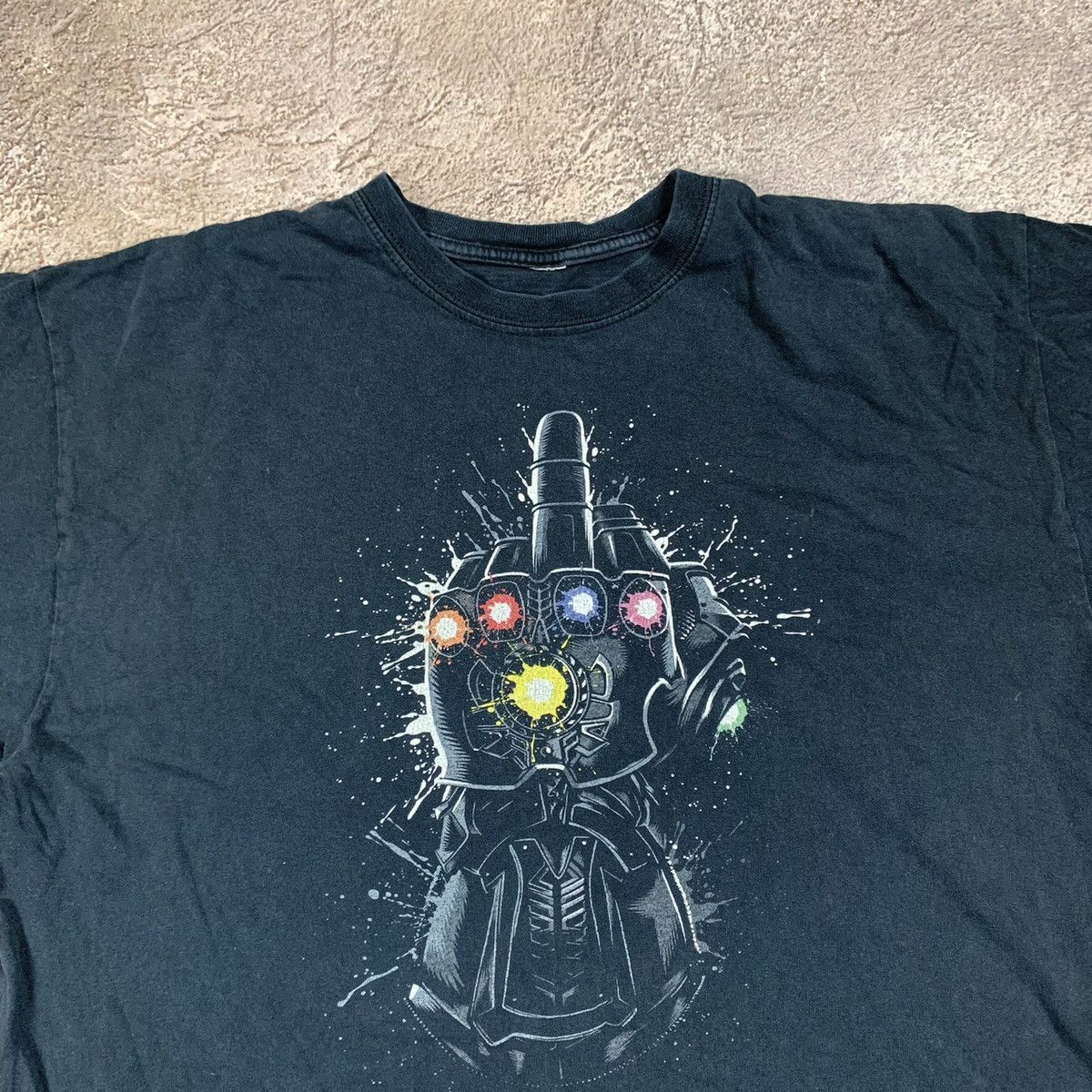 Vintage Vintage 90s Faded Graphic Tee Dark Humor Streetwear Baggy XL Size US XL / EU 56 / 4 - 4 Thumbnail