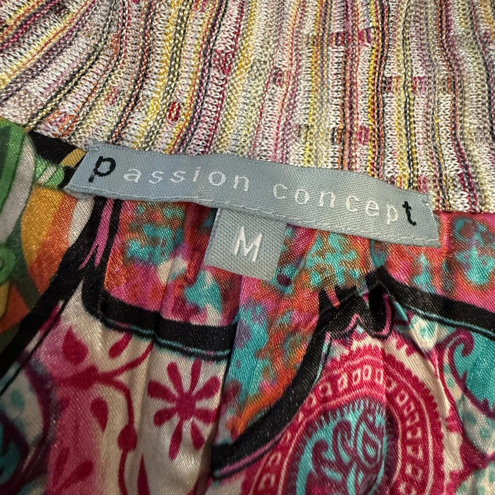 Other Passion Concept eclectic floral & striped chic blazer SZ M Size M / US 6-8 / IT 42-44 - 7 Thumbnail