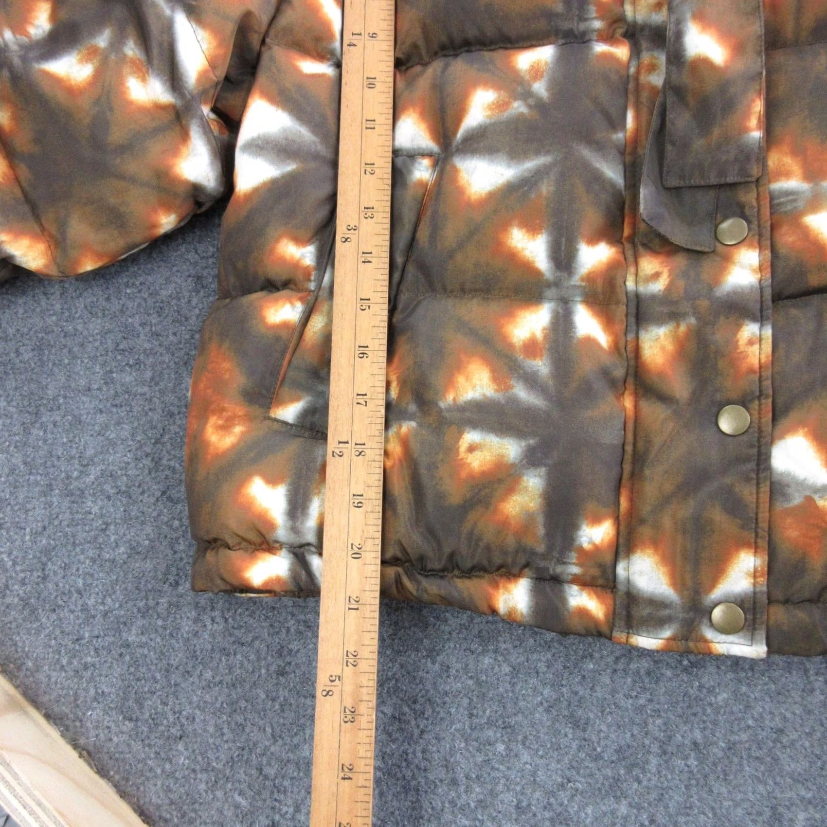 Ulla Johnson Ulla Johnson Jacket Womens M Brown Geometric Puffer Snap Collared Print Size M / US 6-8 / IT 42-44 - 4 Thumbnail